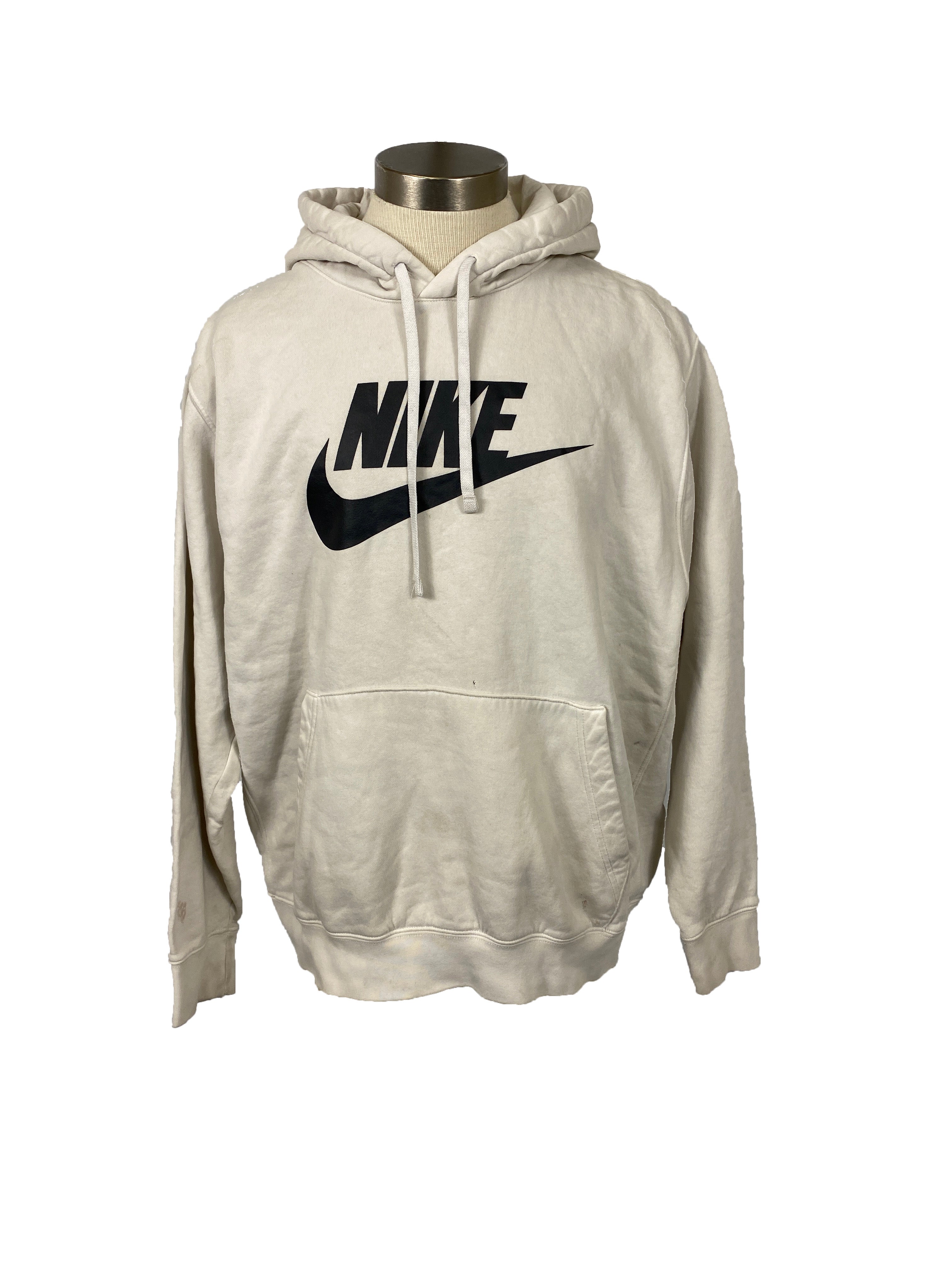 White Nike Hoodie Men's Size L