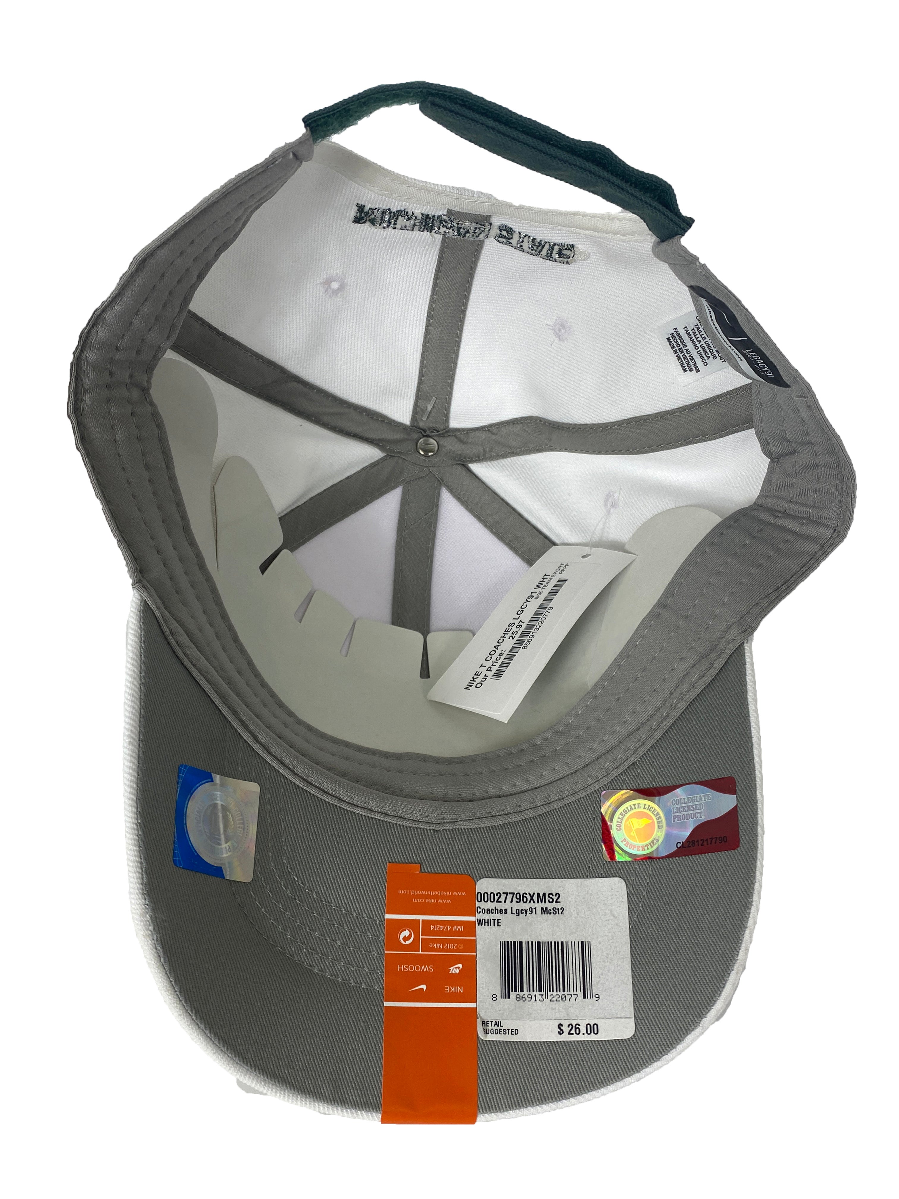 White Nike Michigan State Baseball Hat