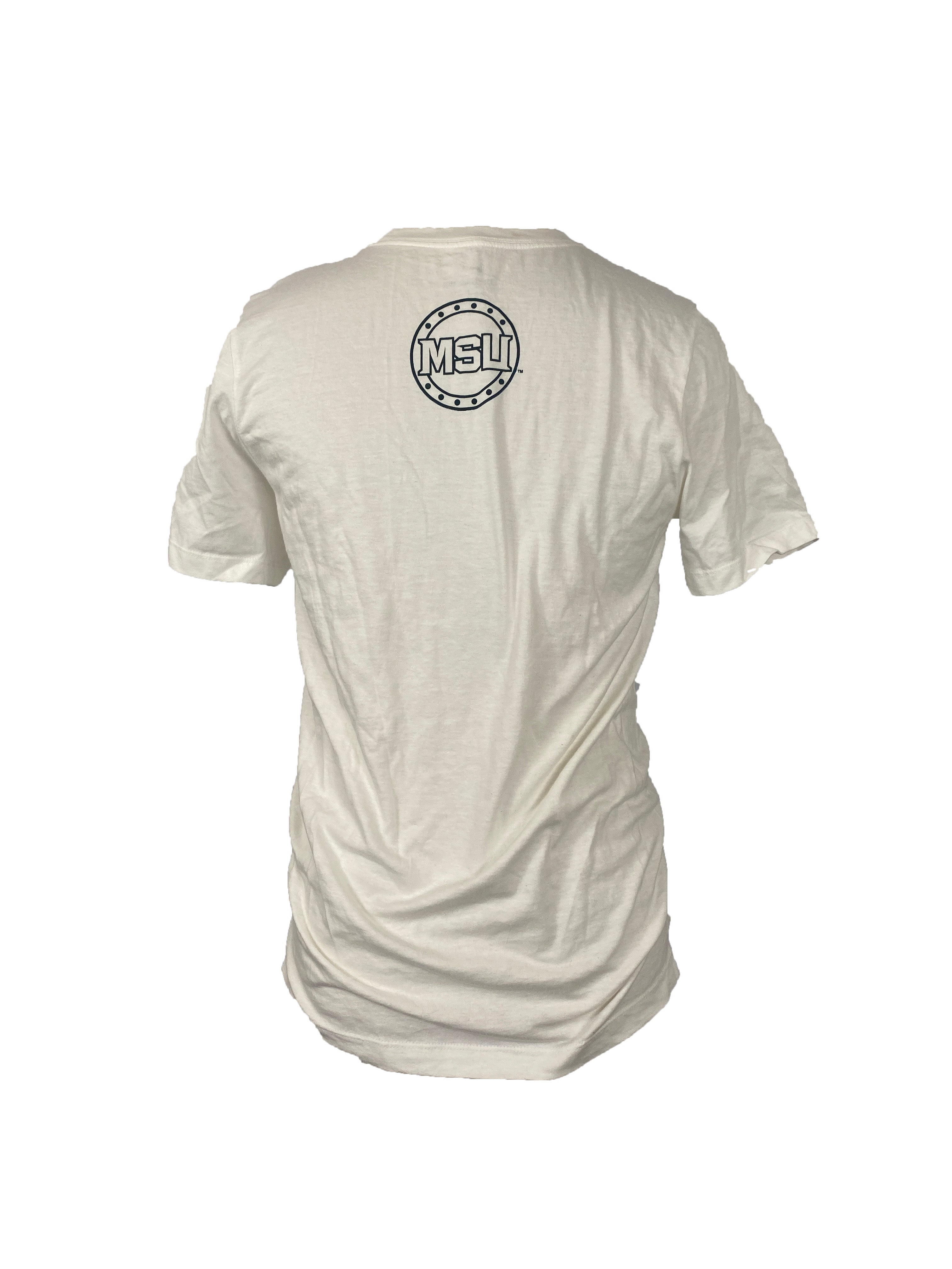 White Nike MSU T-Shirt Unisex Size S