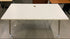 White Rectangular Laminate Table