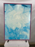 'White Rose with Larkspur No.2' Artwork Print Framed