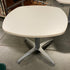 White Rounded Laminate Table #2