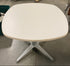 White Rounded Laminate Table #2