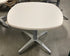 White Rounded Laminate Table #2