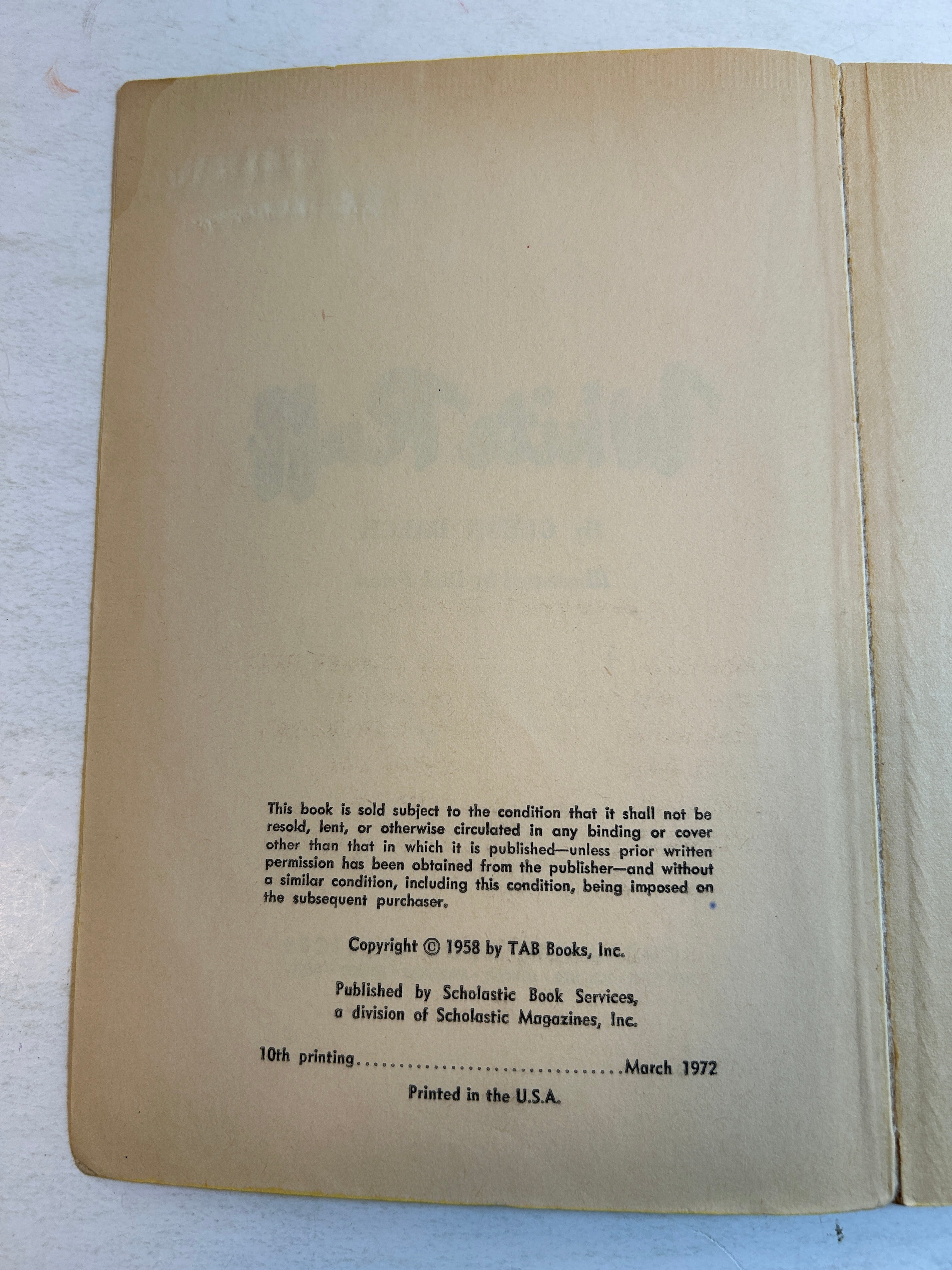 White Ruff by Glenn Balch Scholastic 10th Printing SC