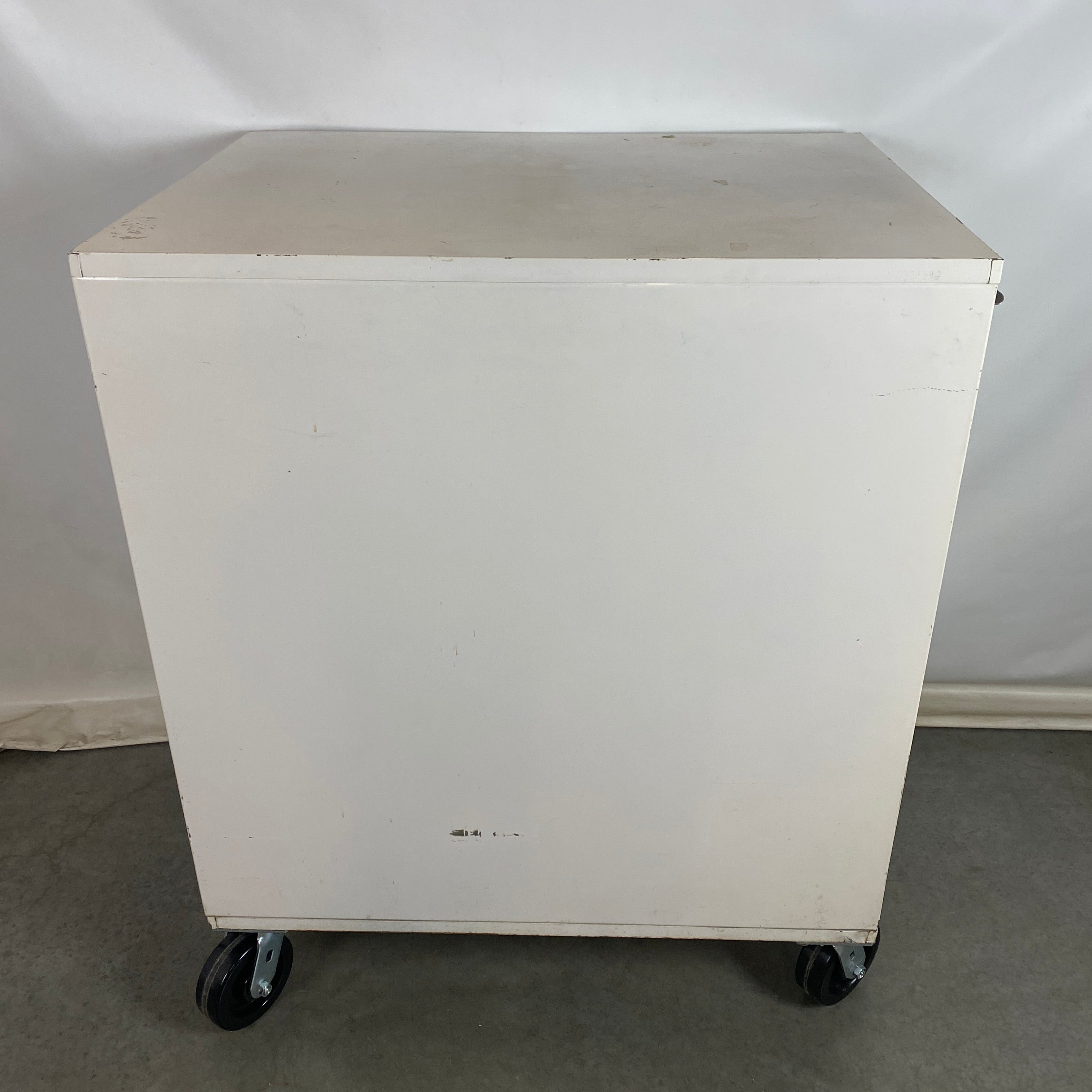 White Shelf Cart w/ Removeable Door