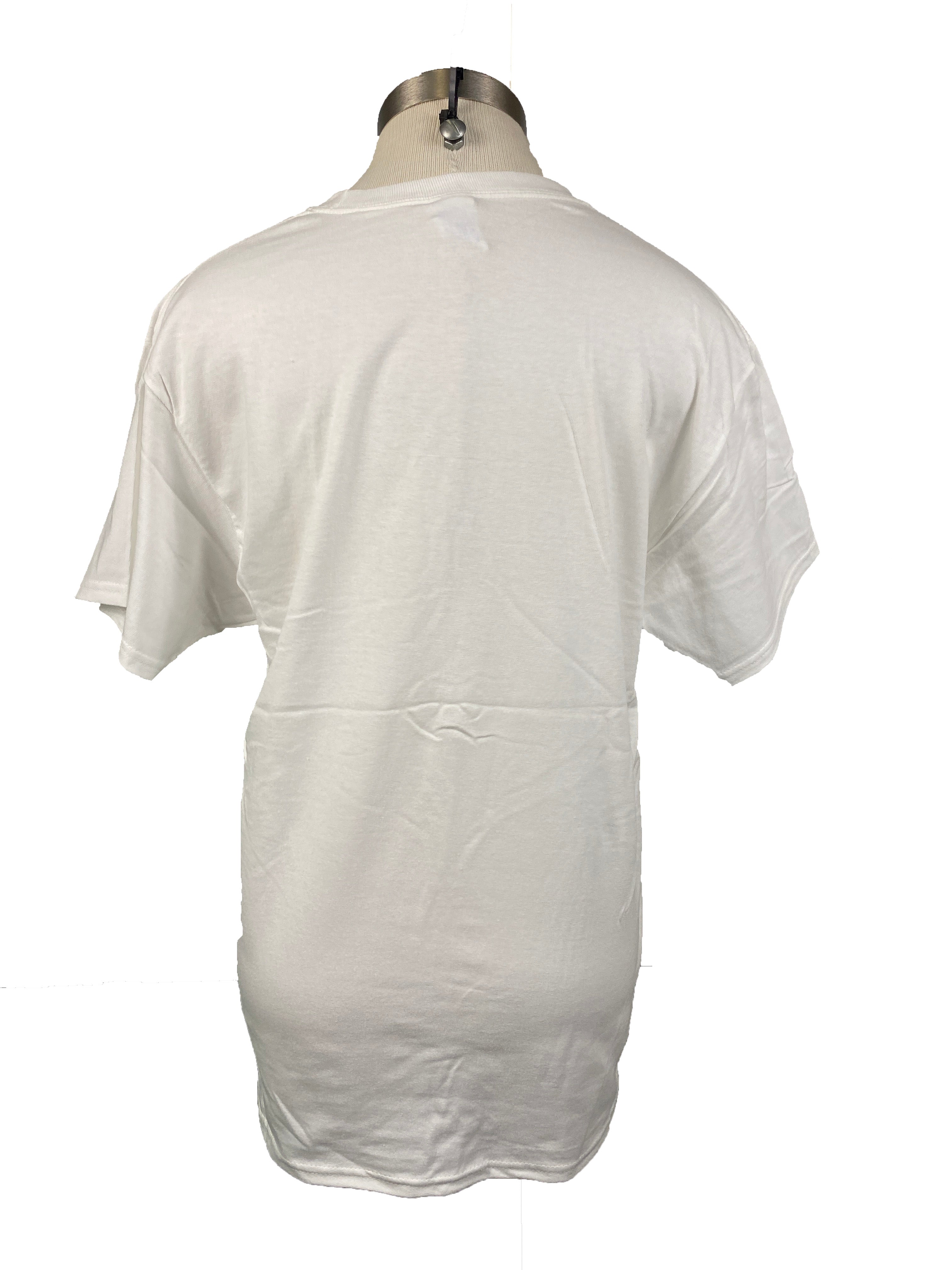 White Spartan Volleyball Short Sleeve T-Shirt Unisex Size M