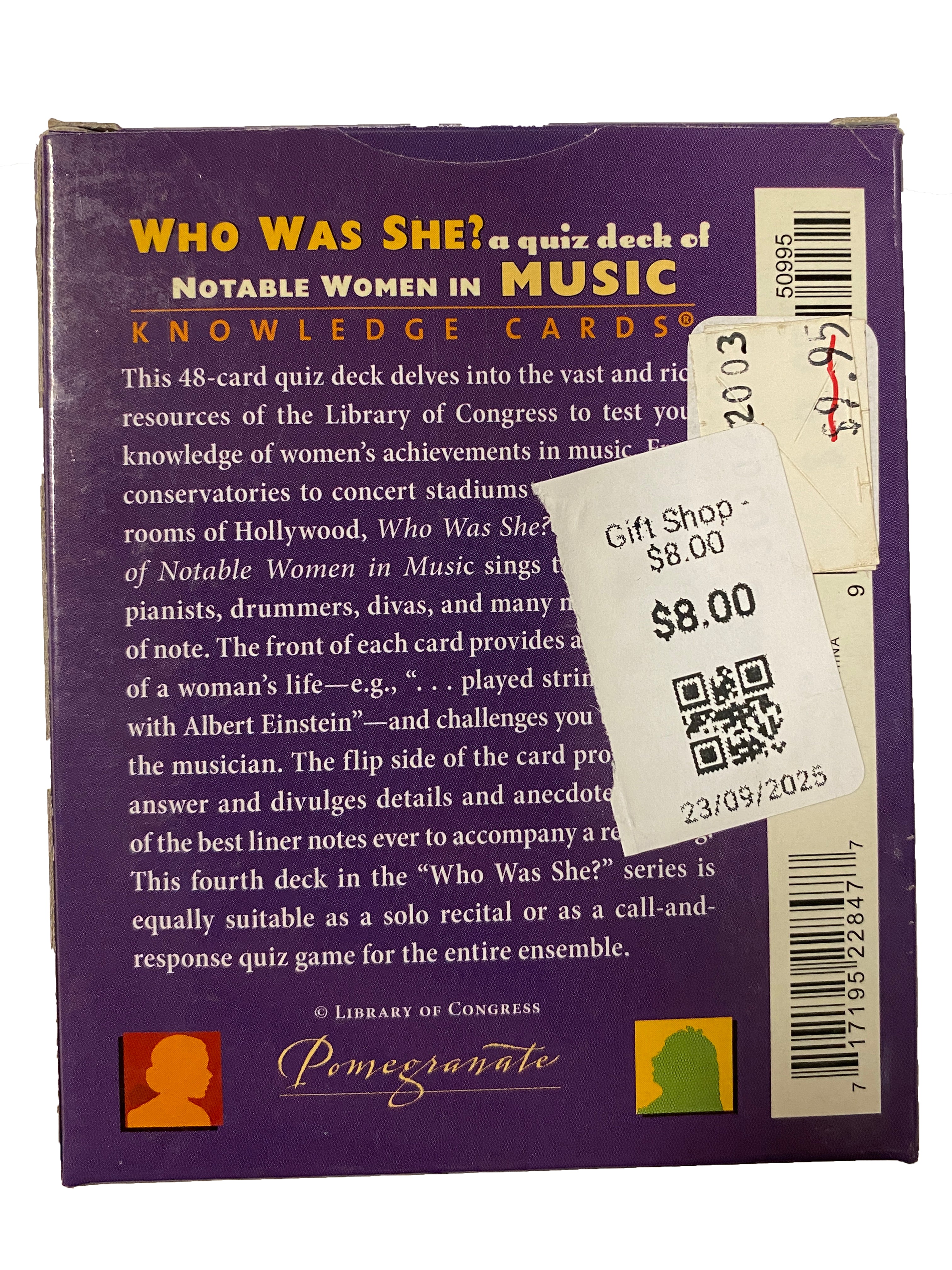 Who Was She? Knowledge Cards