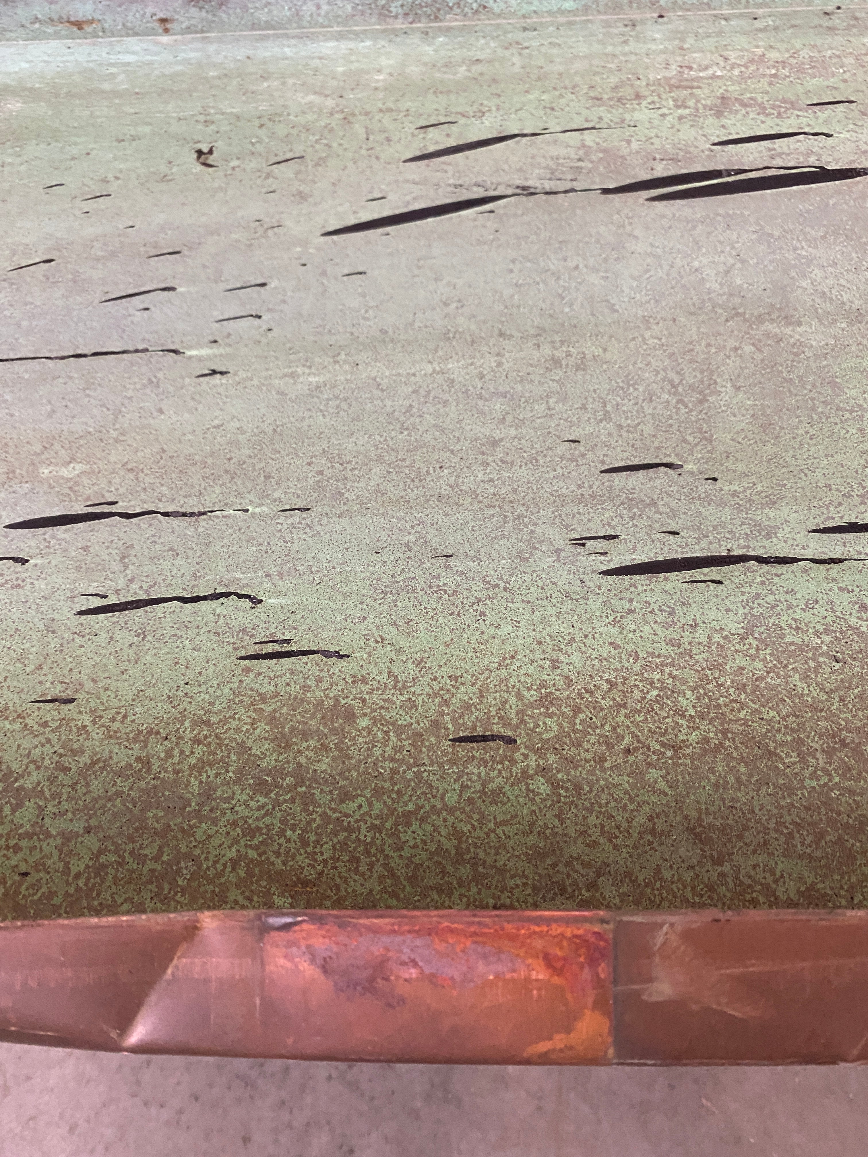 Wide Copper Flashing Panel