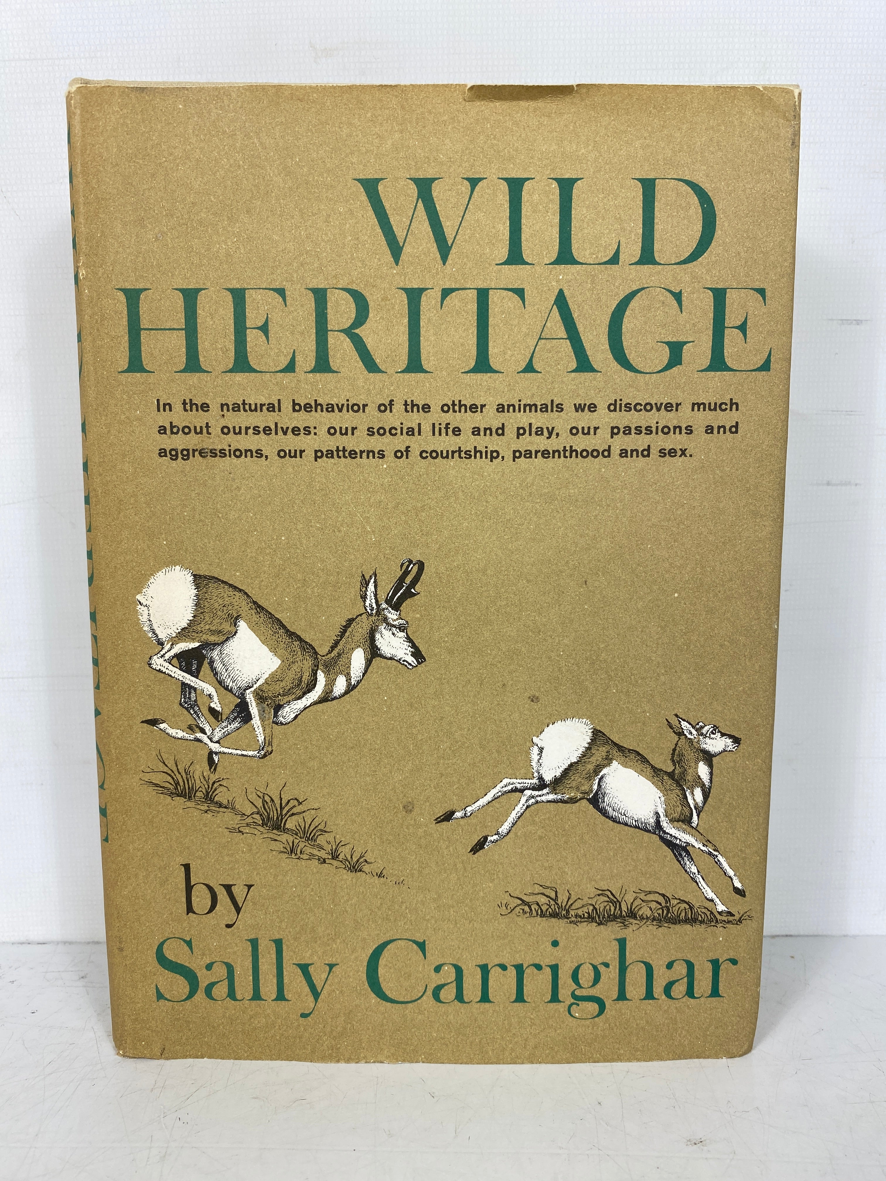 Wild Heritage by Sally Carrighar 1965 First Printing HC DJ