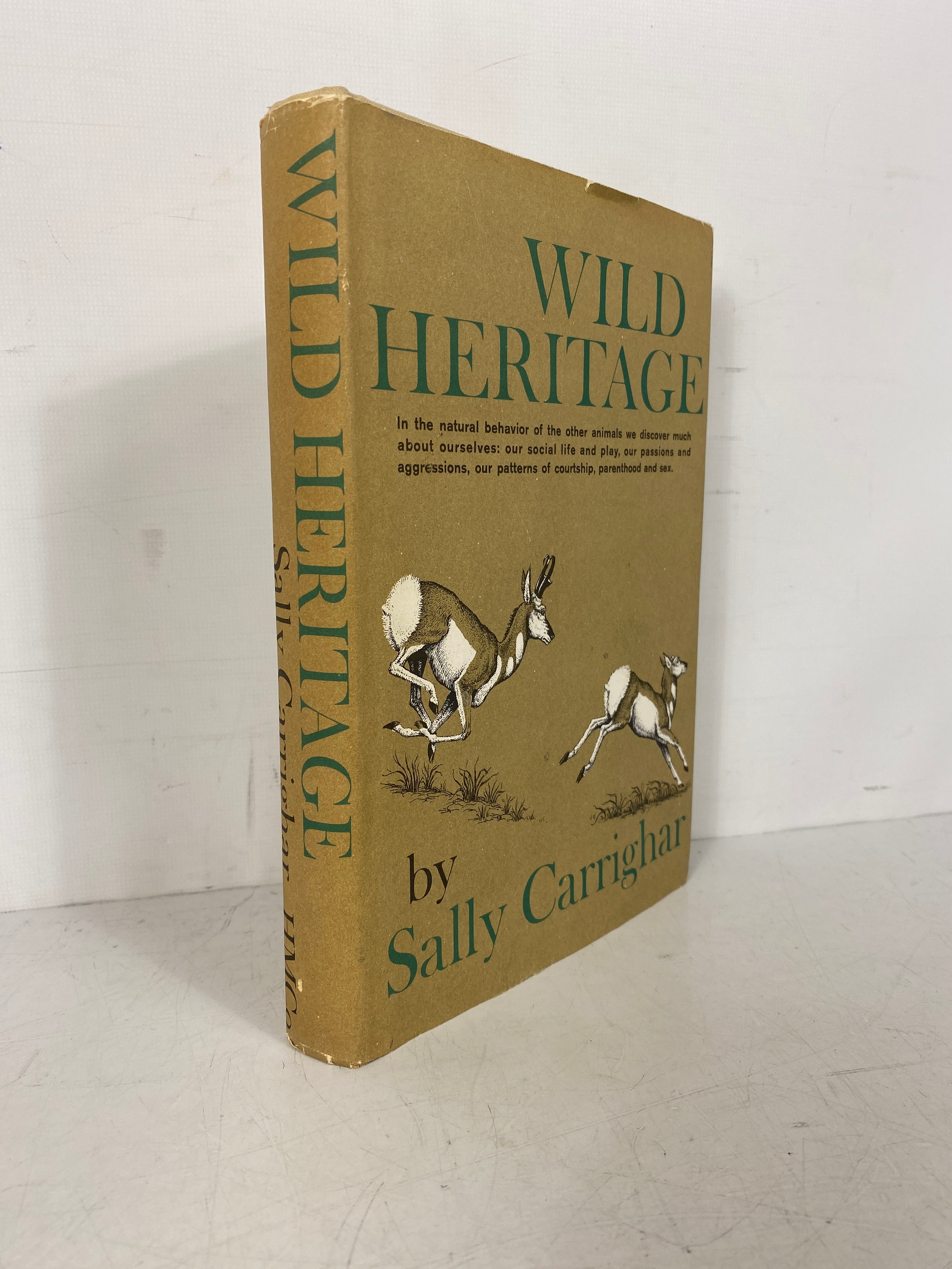 Wild Heritage by Sally Carrighar 1965 First Printing HC DJ