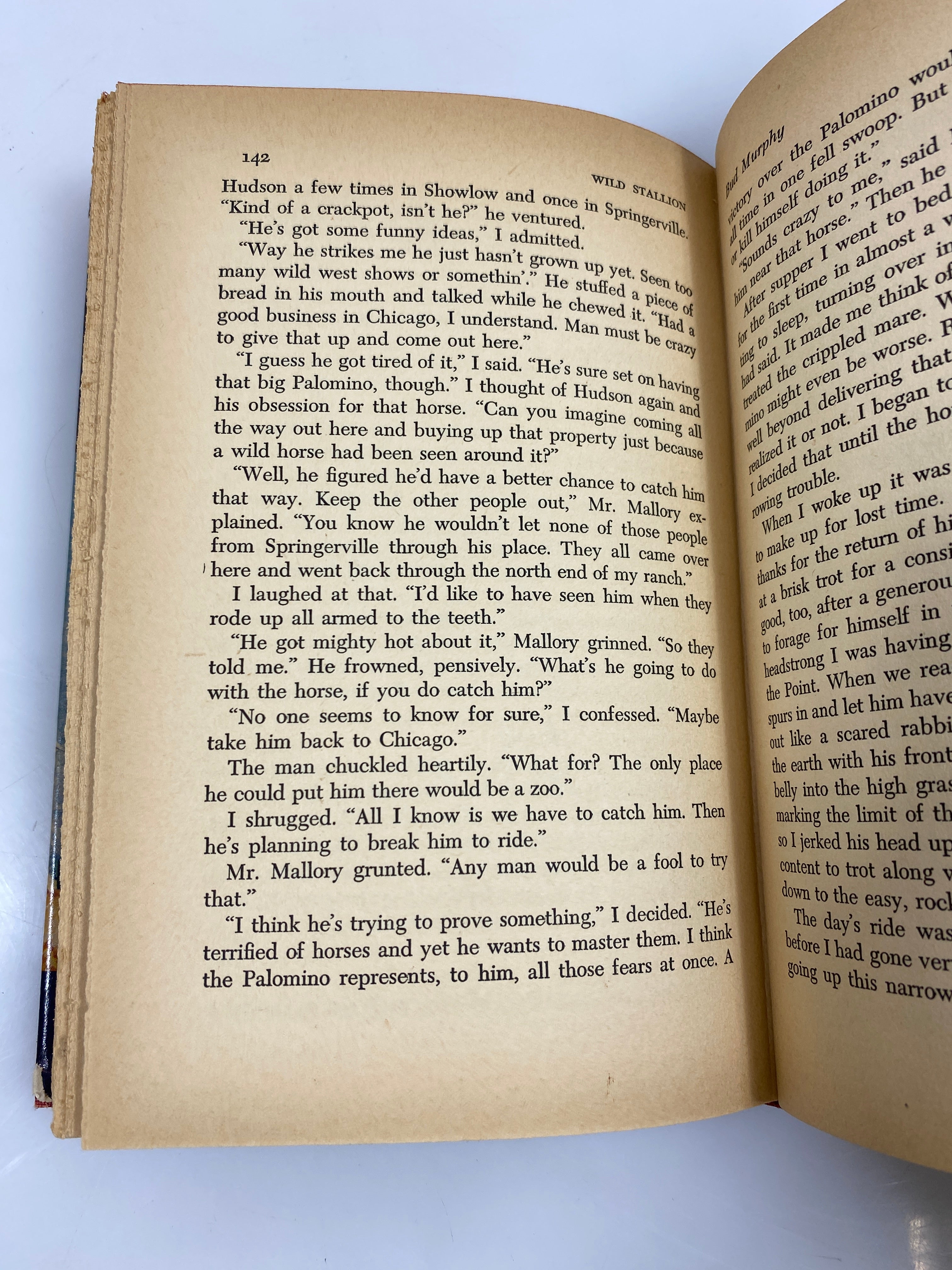 Wild Stallion by Bud Murphy World Junior Library 1952 HCDJ