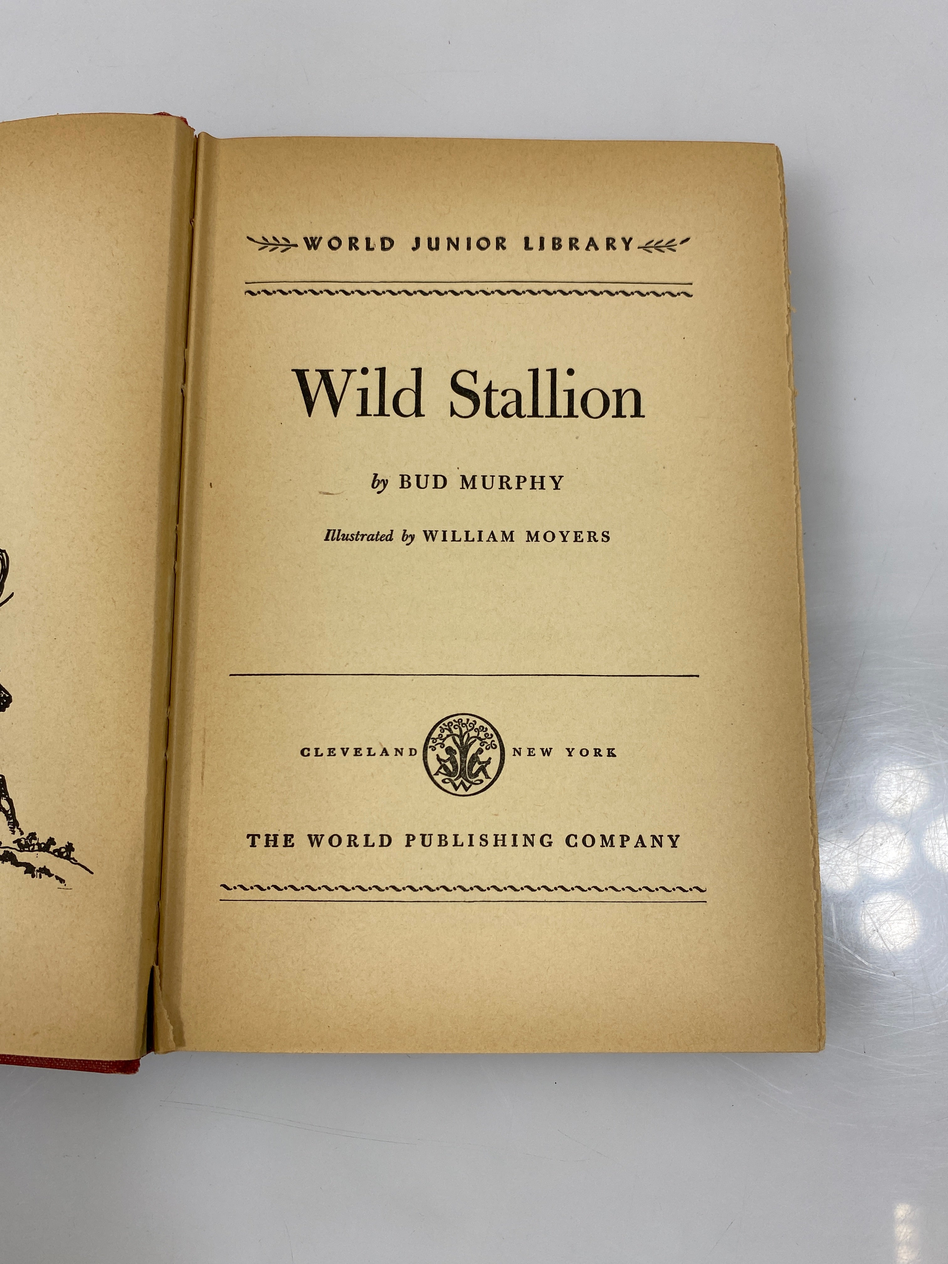 Wild Stallion by Bud Murphy World Junior Library 1952 HCDJ