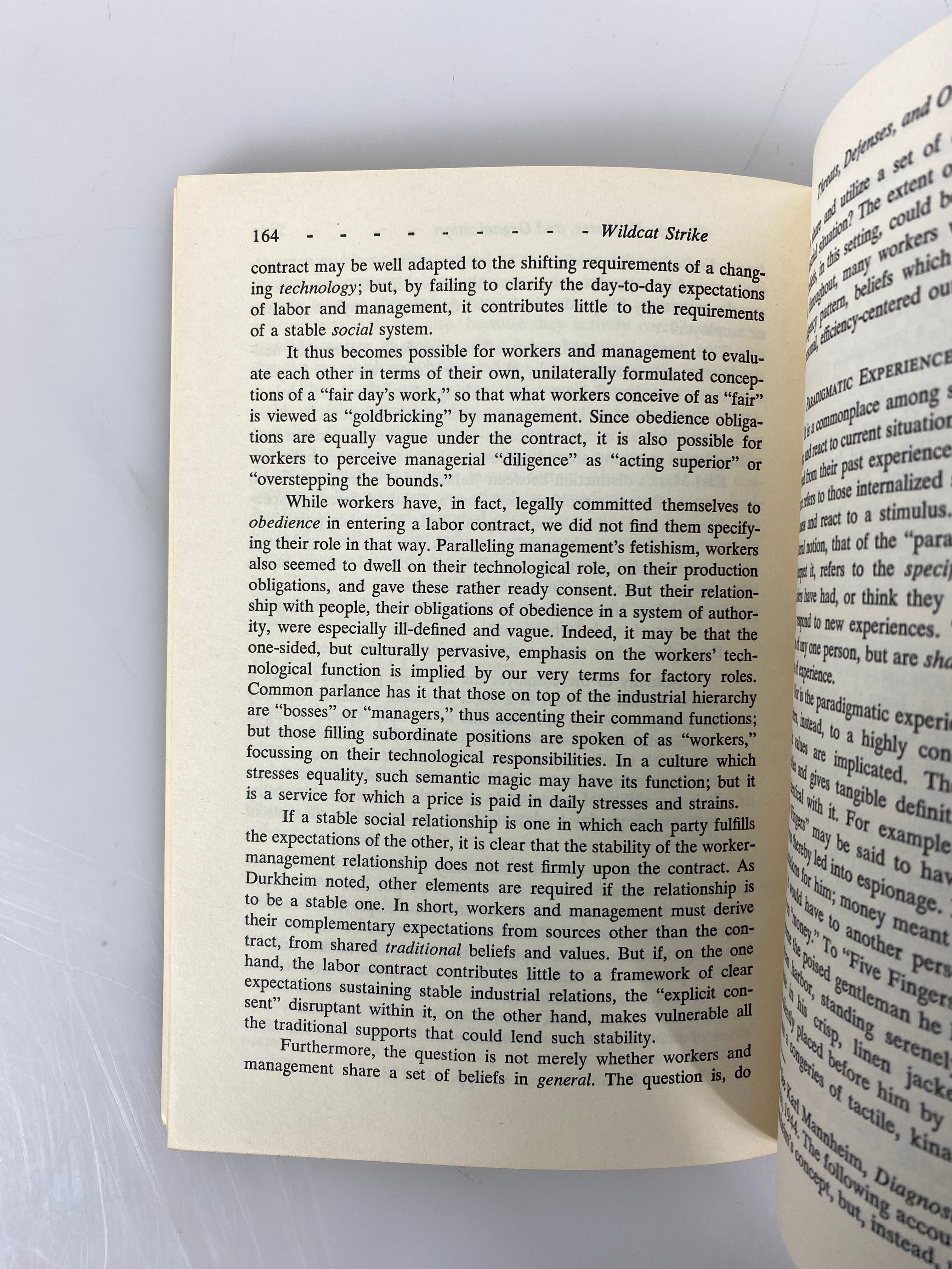 Wildcat Strike by Alvin W. Gouldner 1965 1st Harper Torchbooks Ed SC