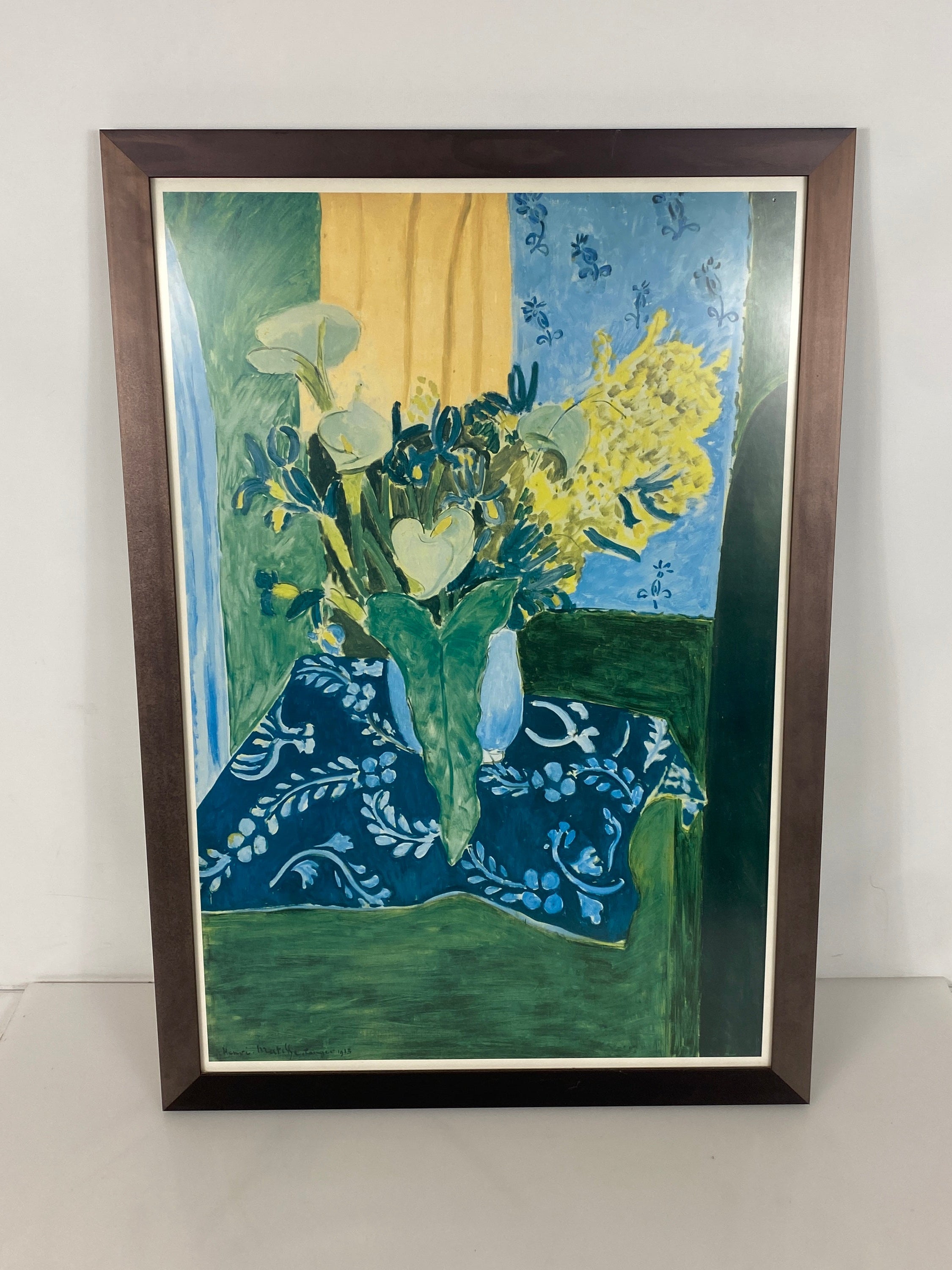 "Wildflower Pot" Painting in Nielsen Black Frame