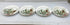 Williams Senoma "Woodland Pinecone" Appetizer Plate Set of 4