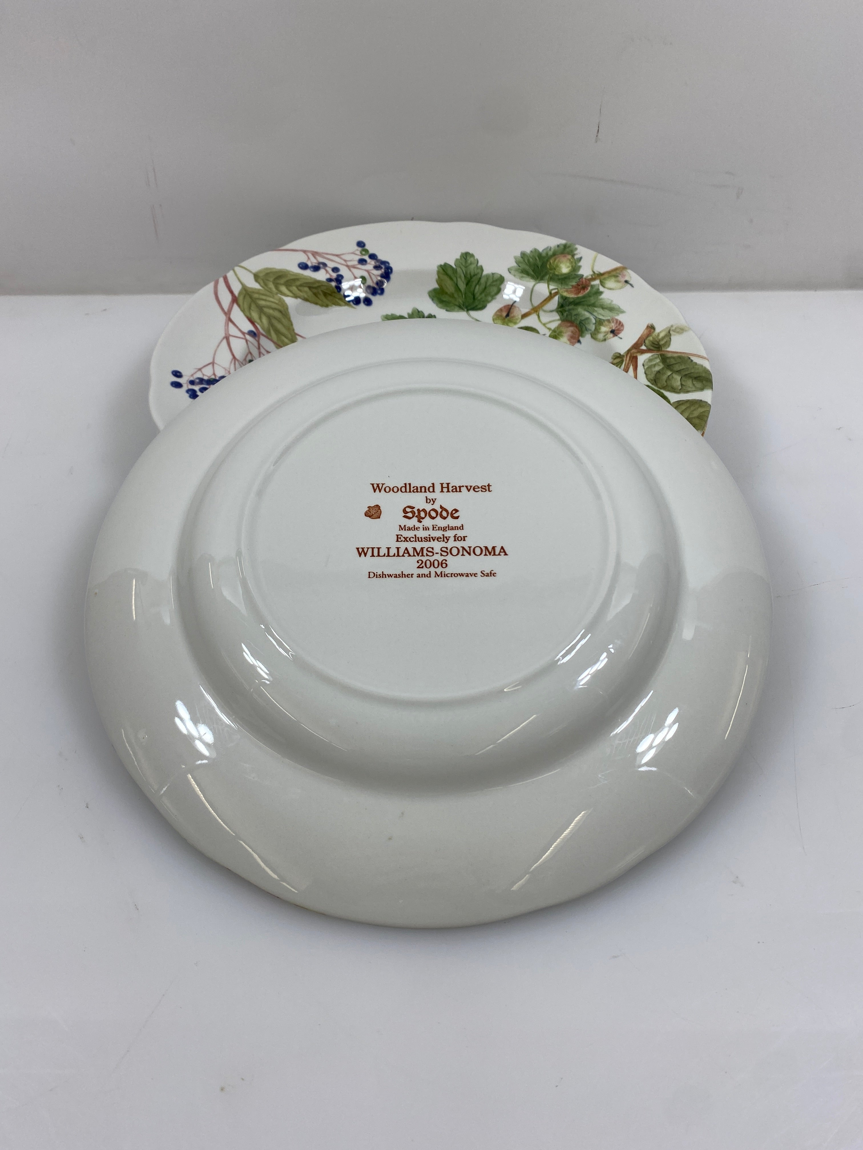 Williams Sonoma Spode Harvest Plates Set of 4