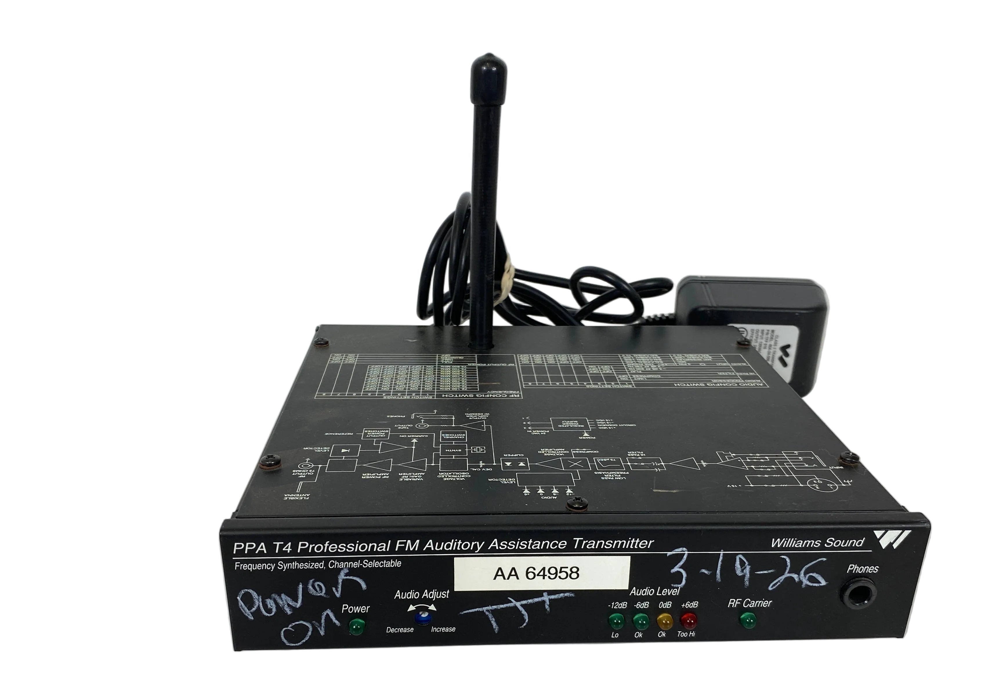 Williams Sound PPA T4 Professional Auditory Assistance Transmitter