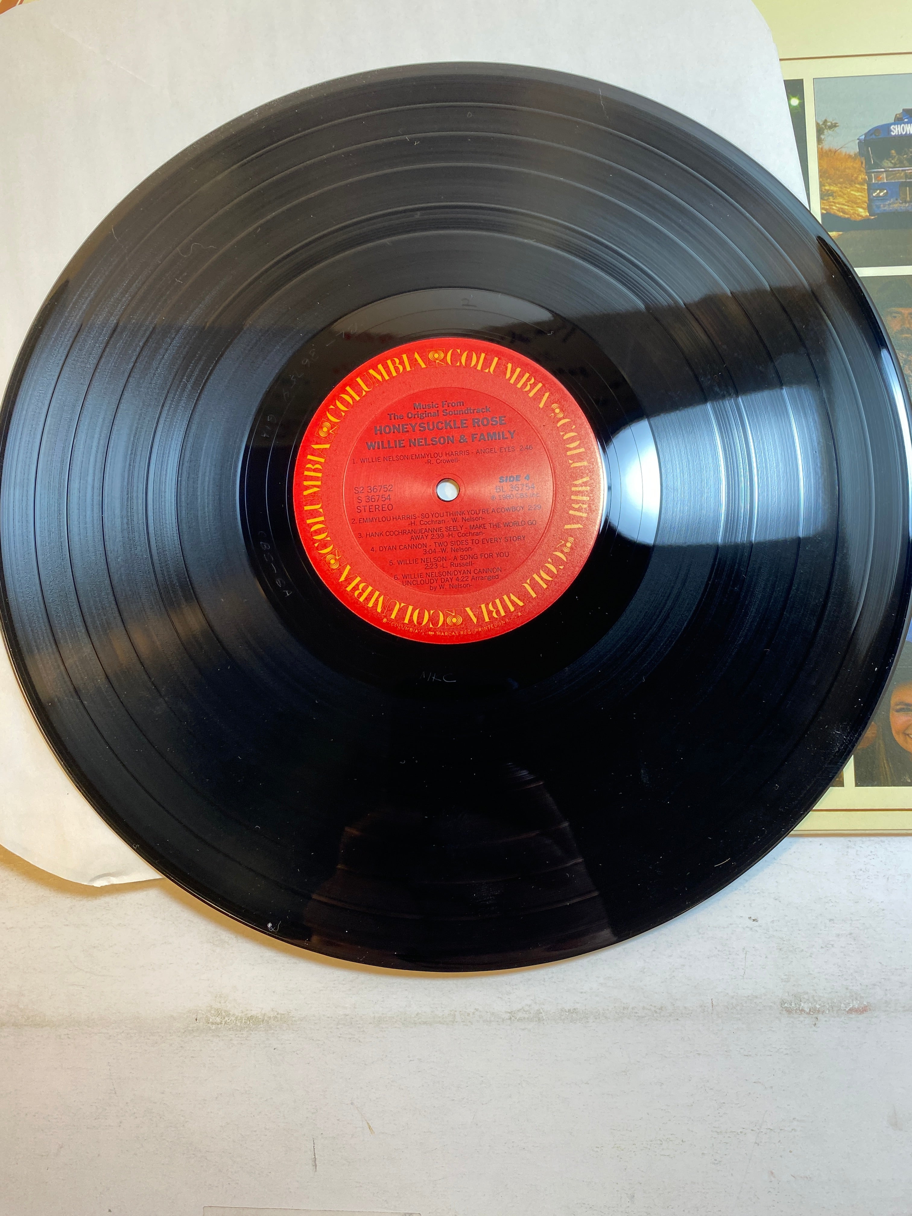 Willie Nelson and Family Honeysuckle Rose vinyl record 1980