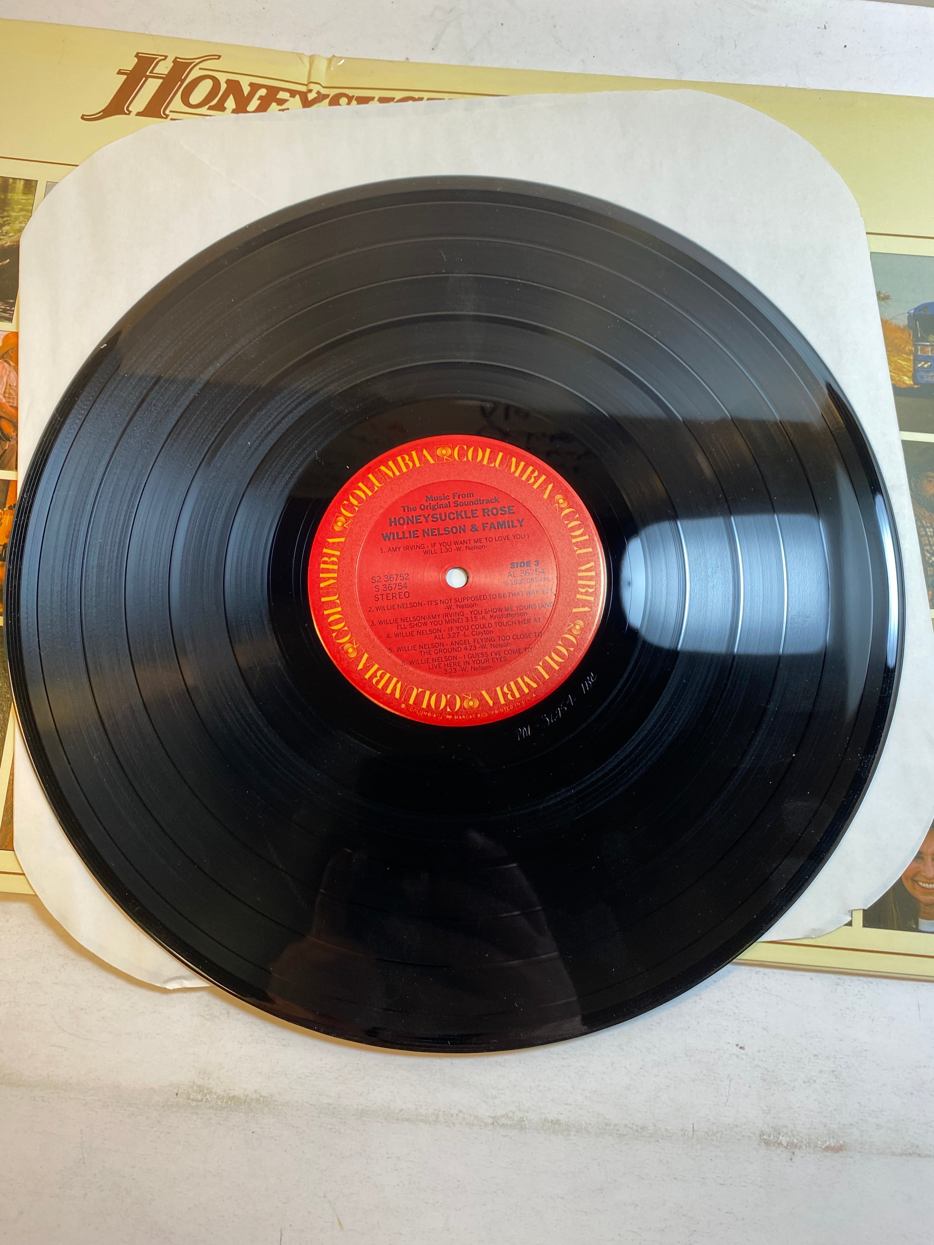 Willie Nelson and Family Honeysuckle Rose vinyl record 1980