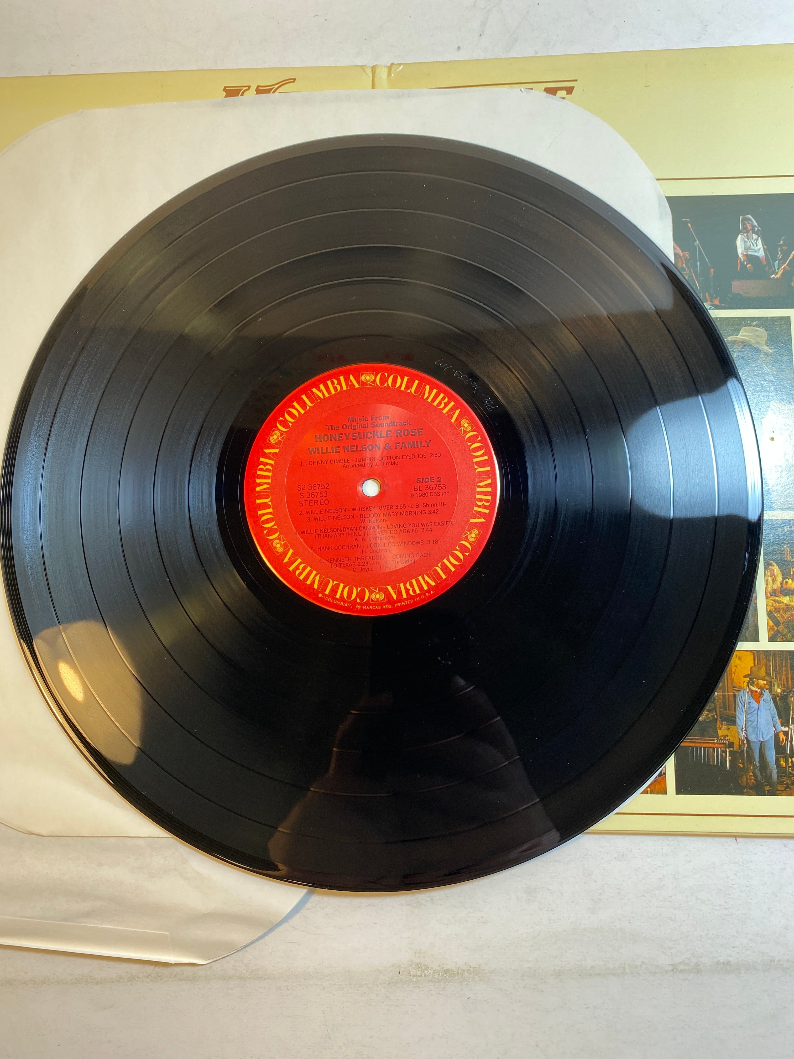 Willie Nelson and Family Honeysuckle Rose vinyl record 1980