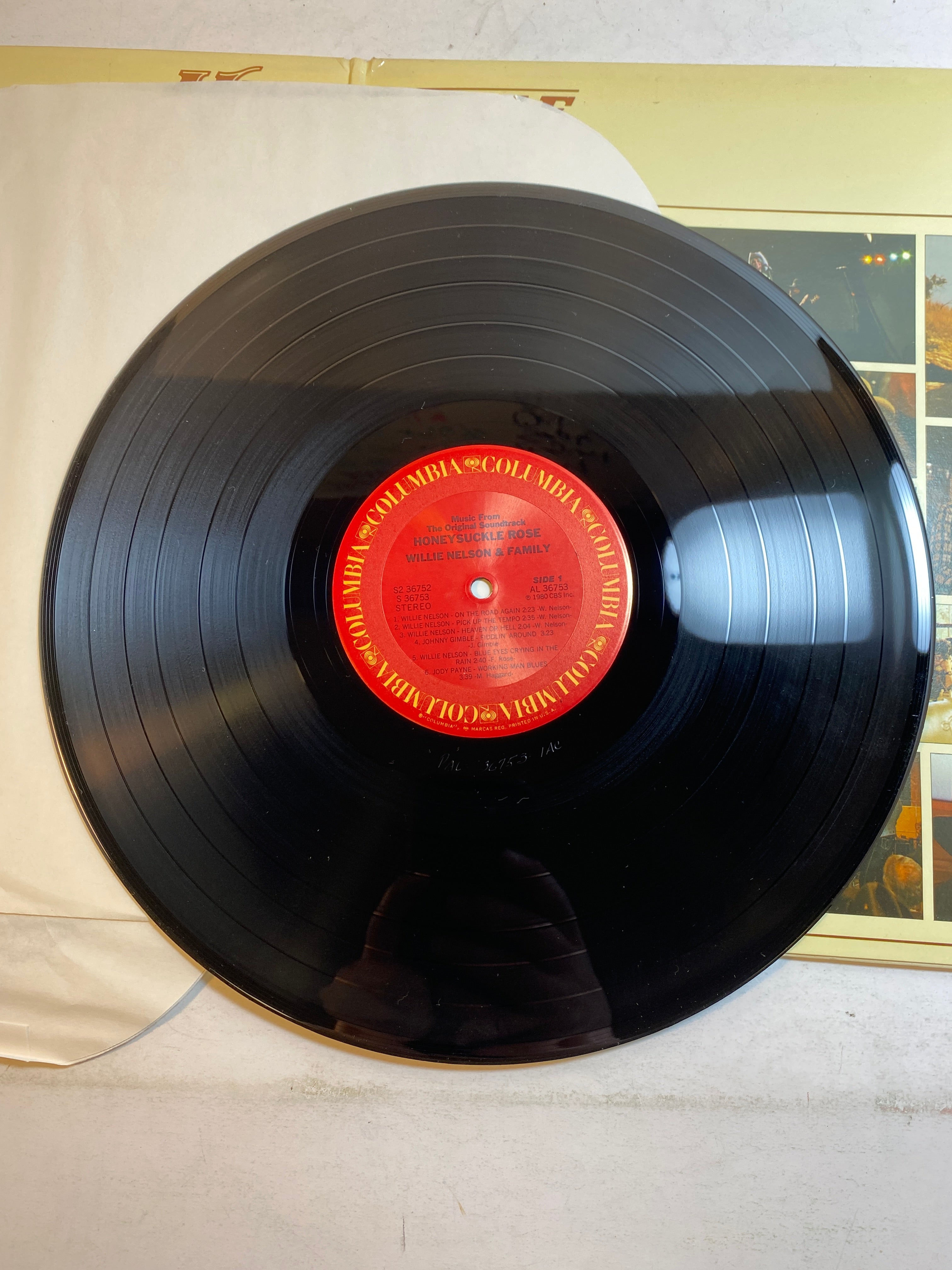 Willie Nelson and Family Honeysuckle Rose vinyl record 1980