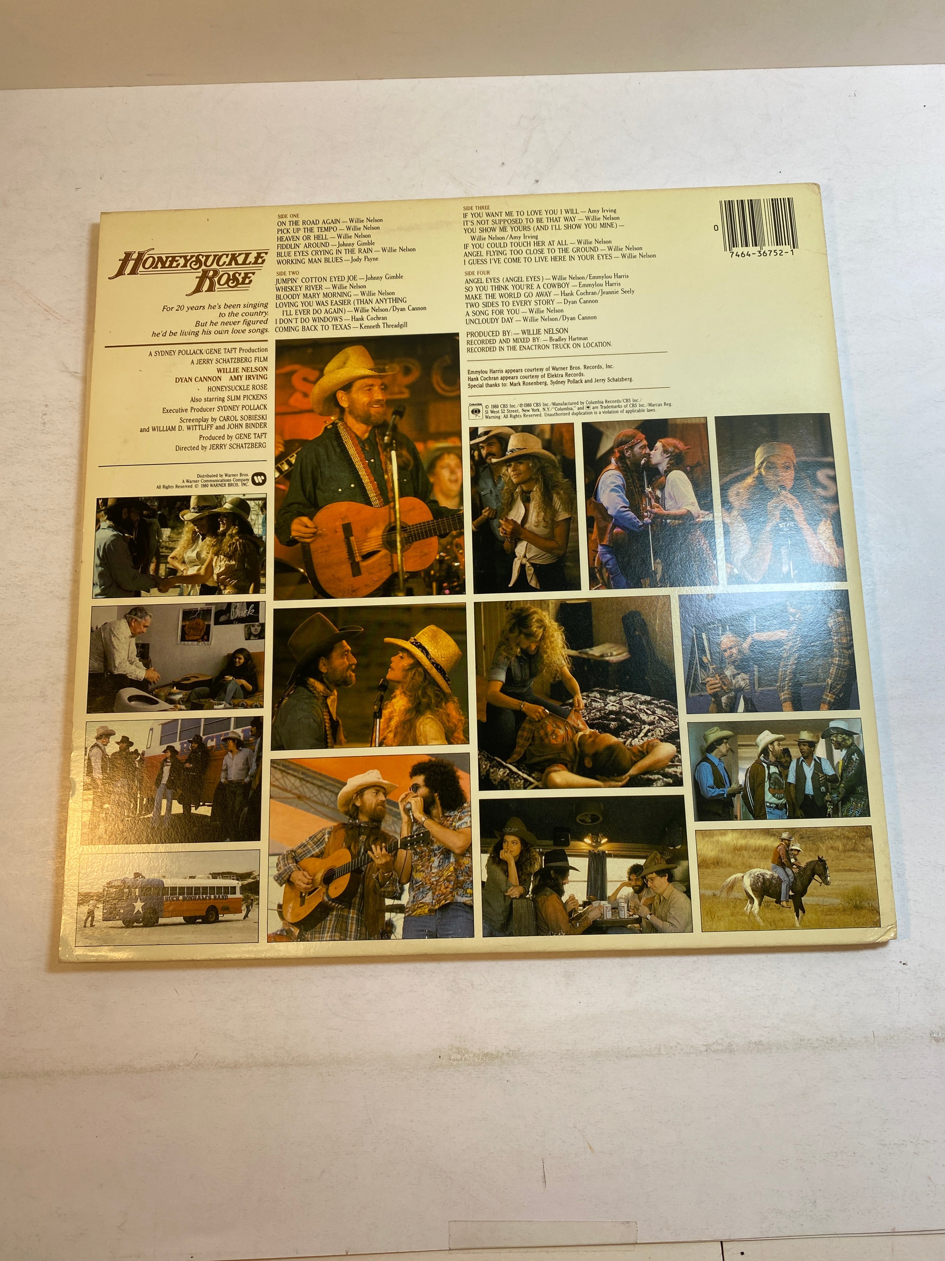 Willie Nelson and Family Honeysuckle Rose vinyl record 1980
