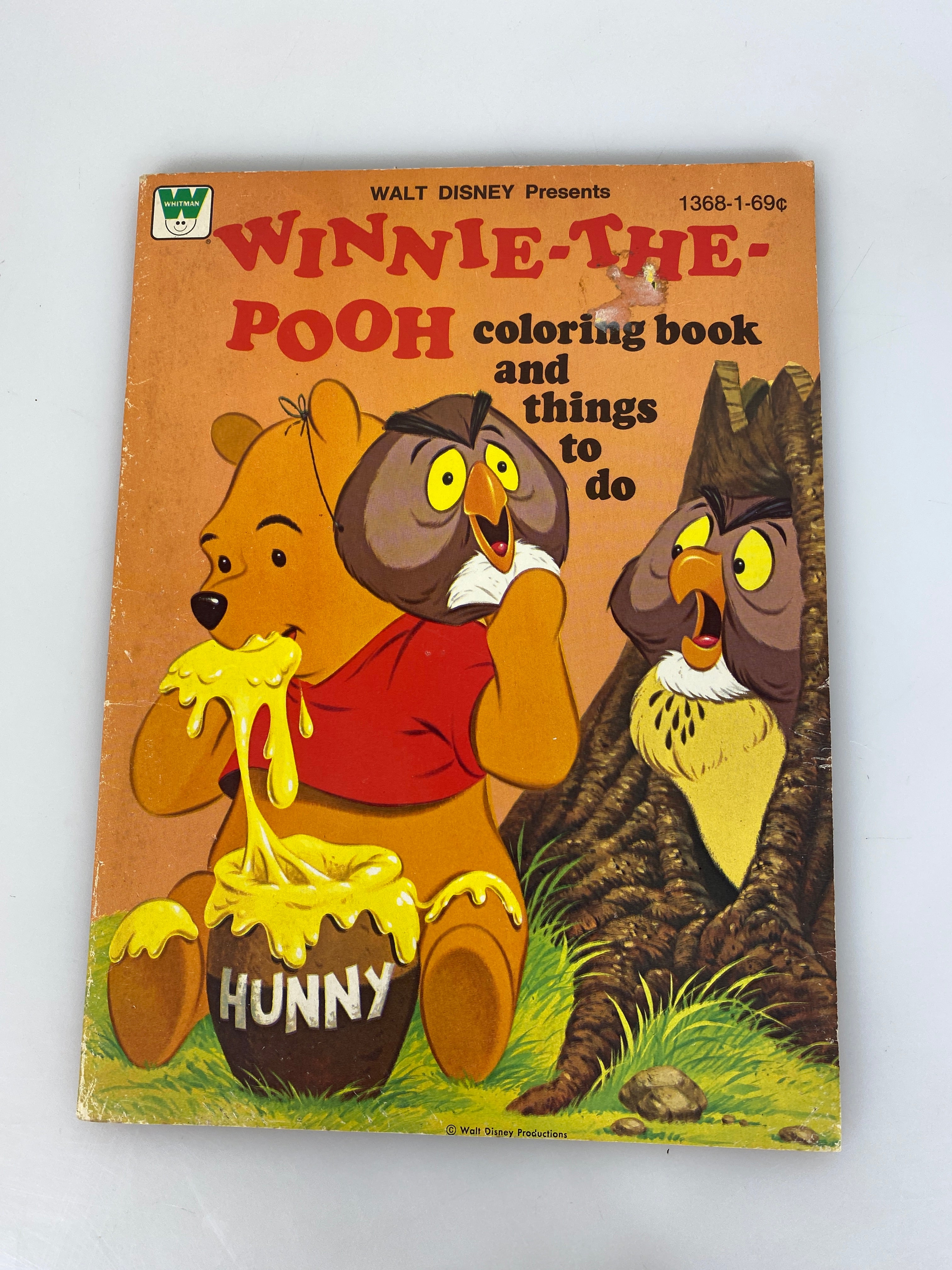 Winnie the Pooh Coloring Book Whitman SC 1965