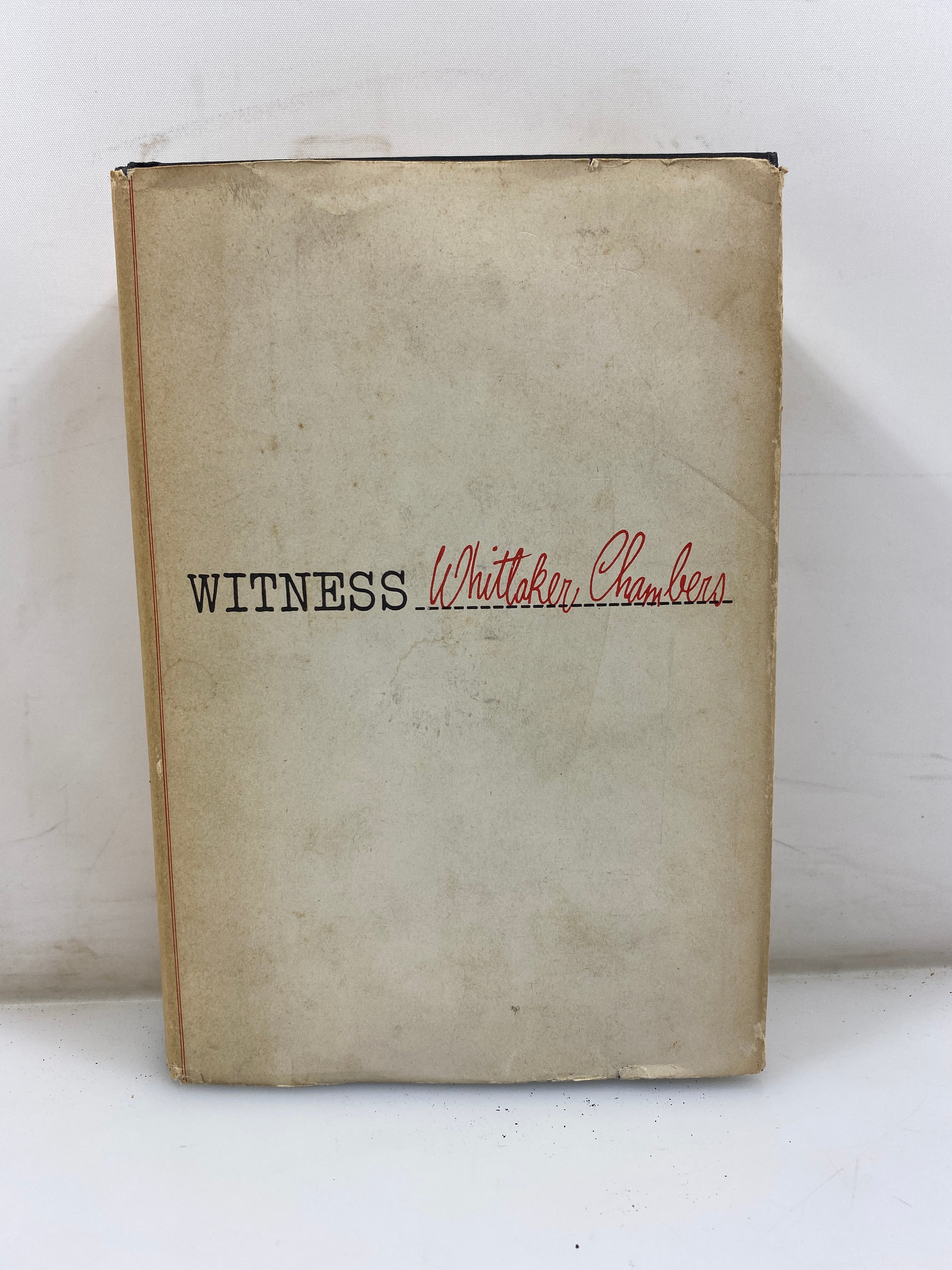 Witness by Whittaker Chambers Random House 1952 HCDJ