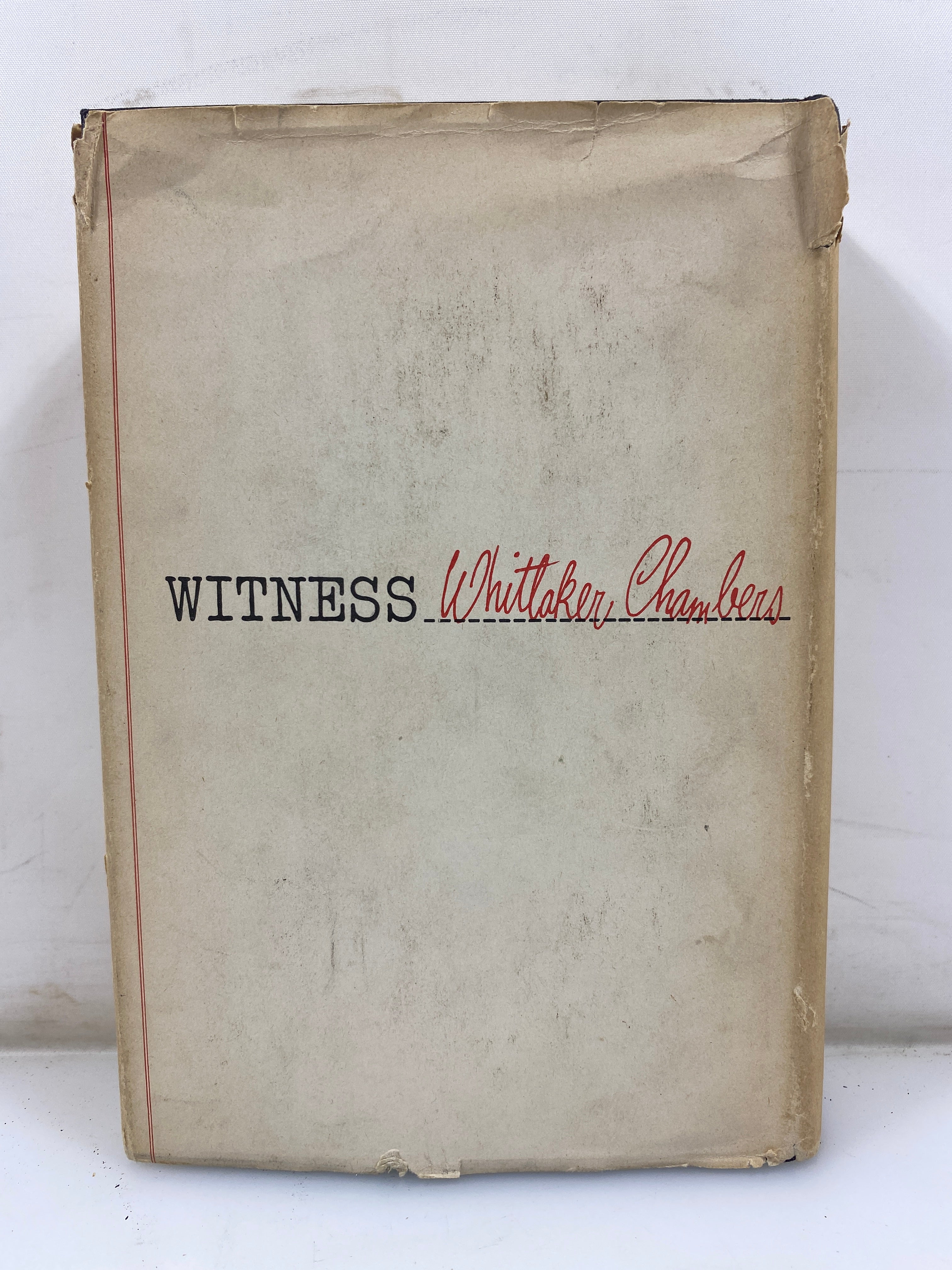 Witness by Whittaker Chambers Random House 1952 HCDJ
