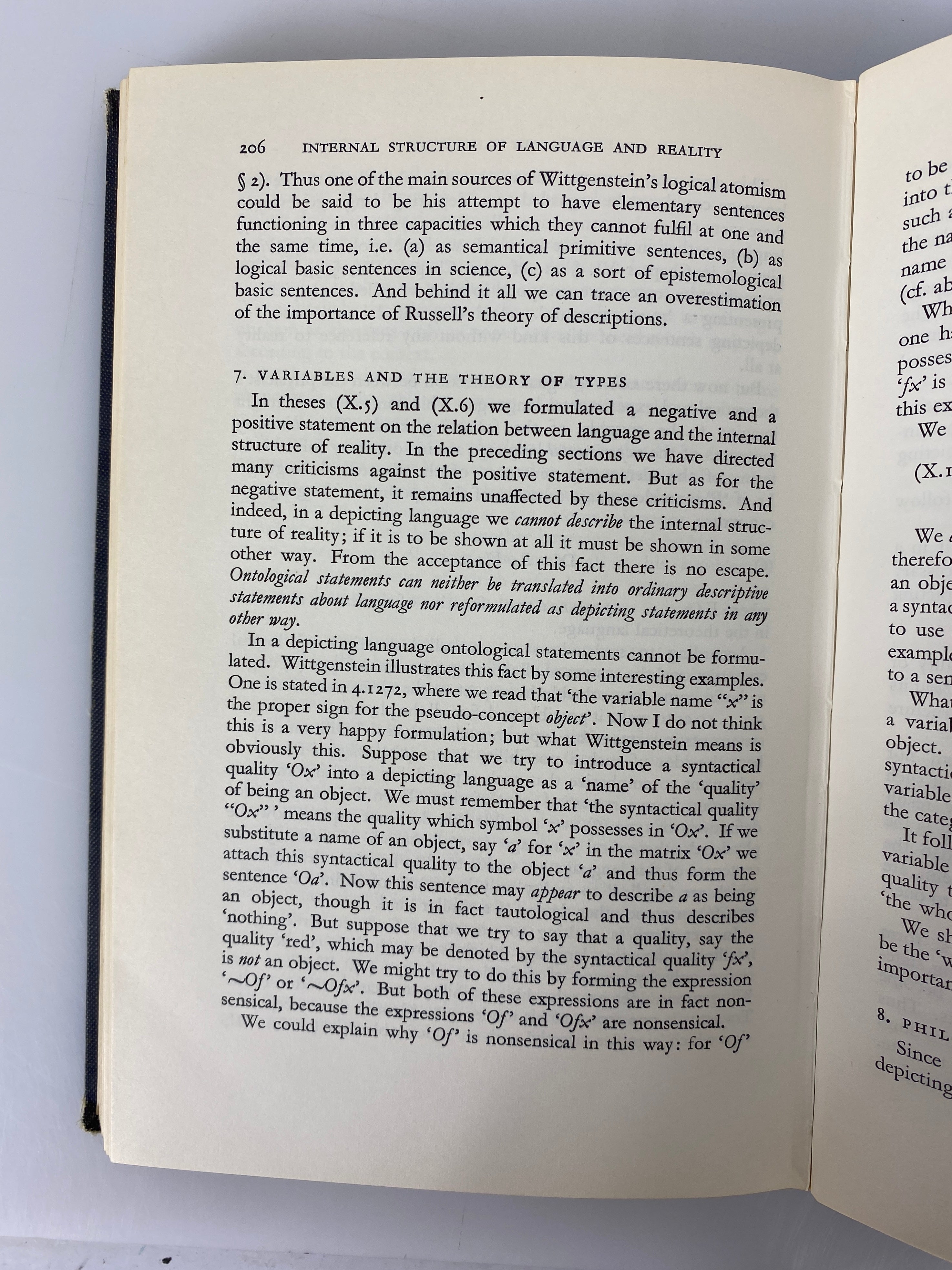 Wittgenstein's Tractatus by Erik Stenius 1960 1st Edition Ex Library HC