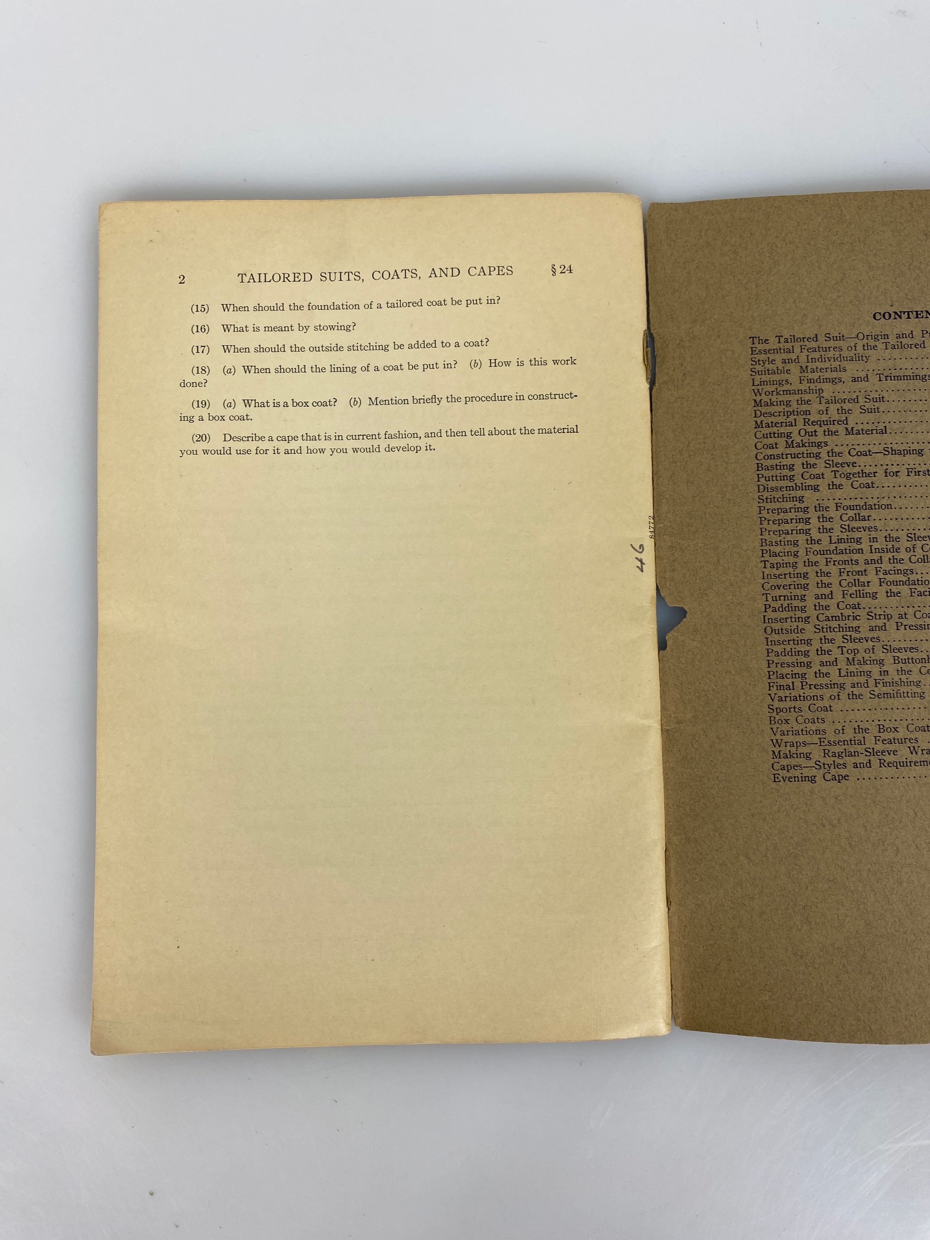 Woman's Institute of Domestic Arts Scranton Instructional Booklet 1923