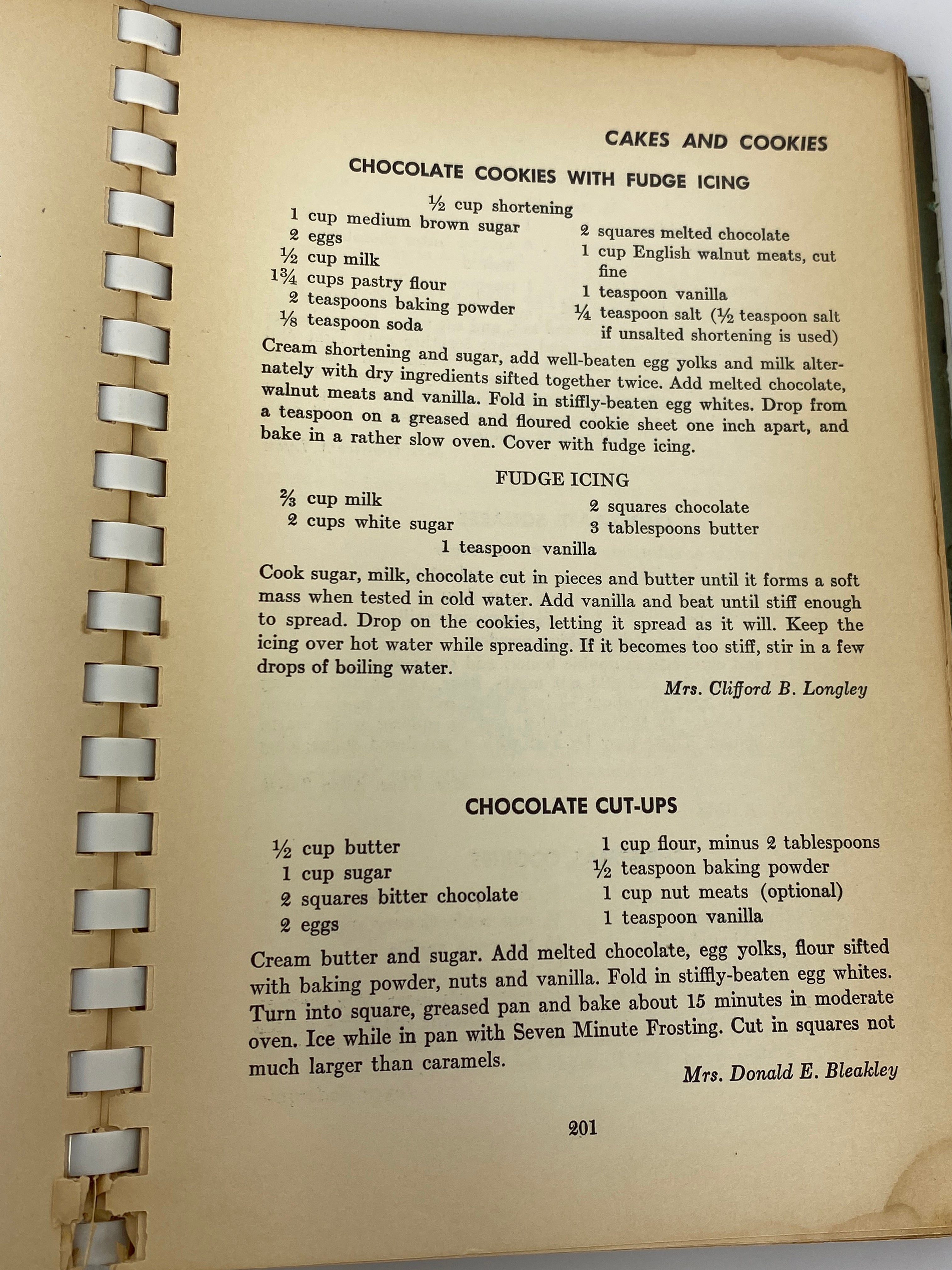 Women's City Club of Detroit Recipe Book 1947 2nd Edition Spiral Bound