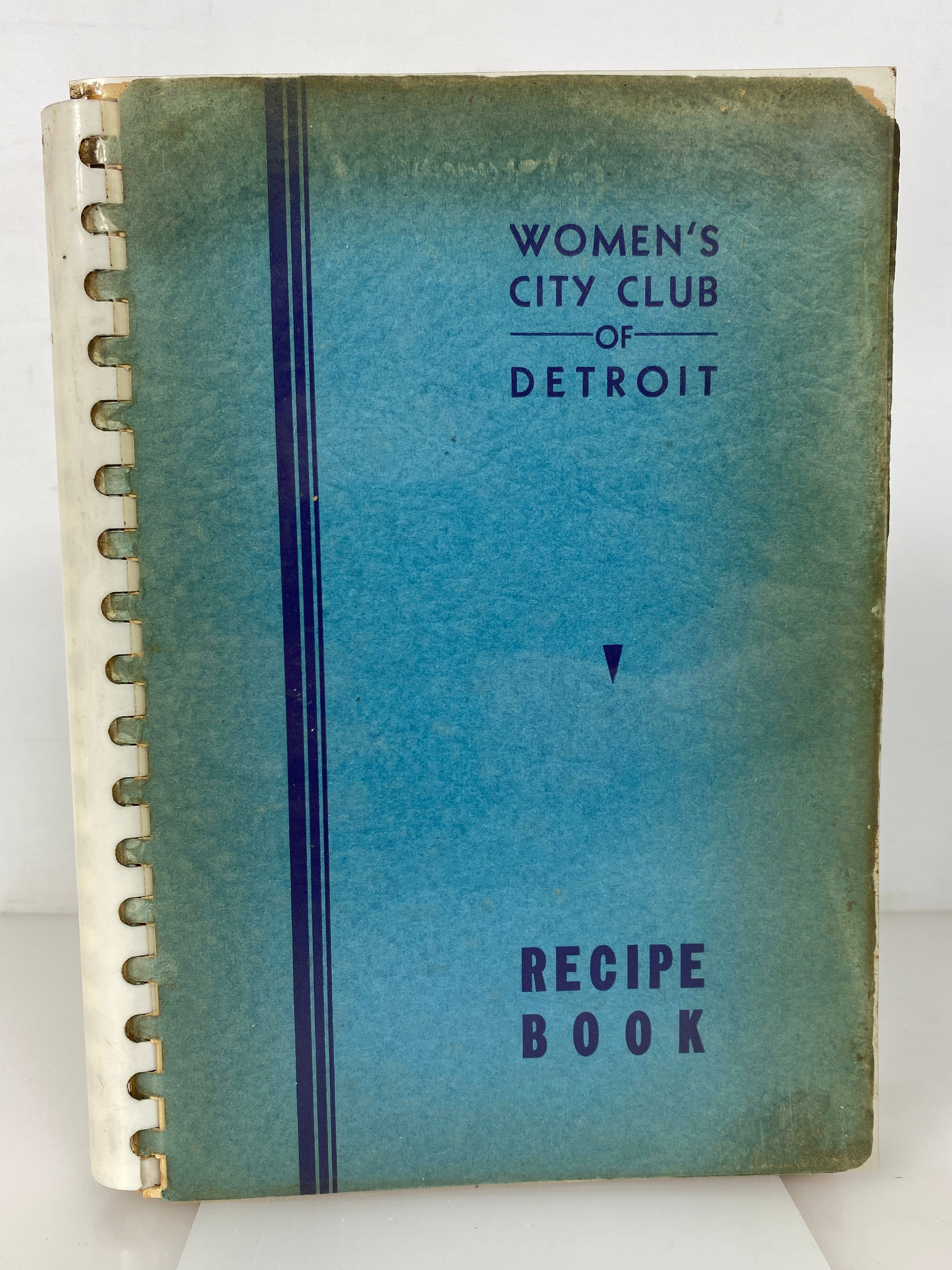 Women's City Club of Detroit Recipe Book 1947 2nd Edition Spiral Bound