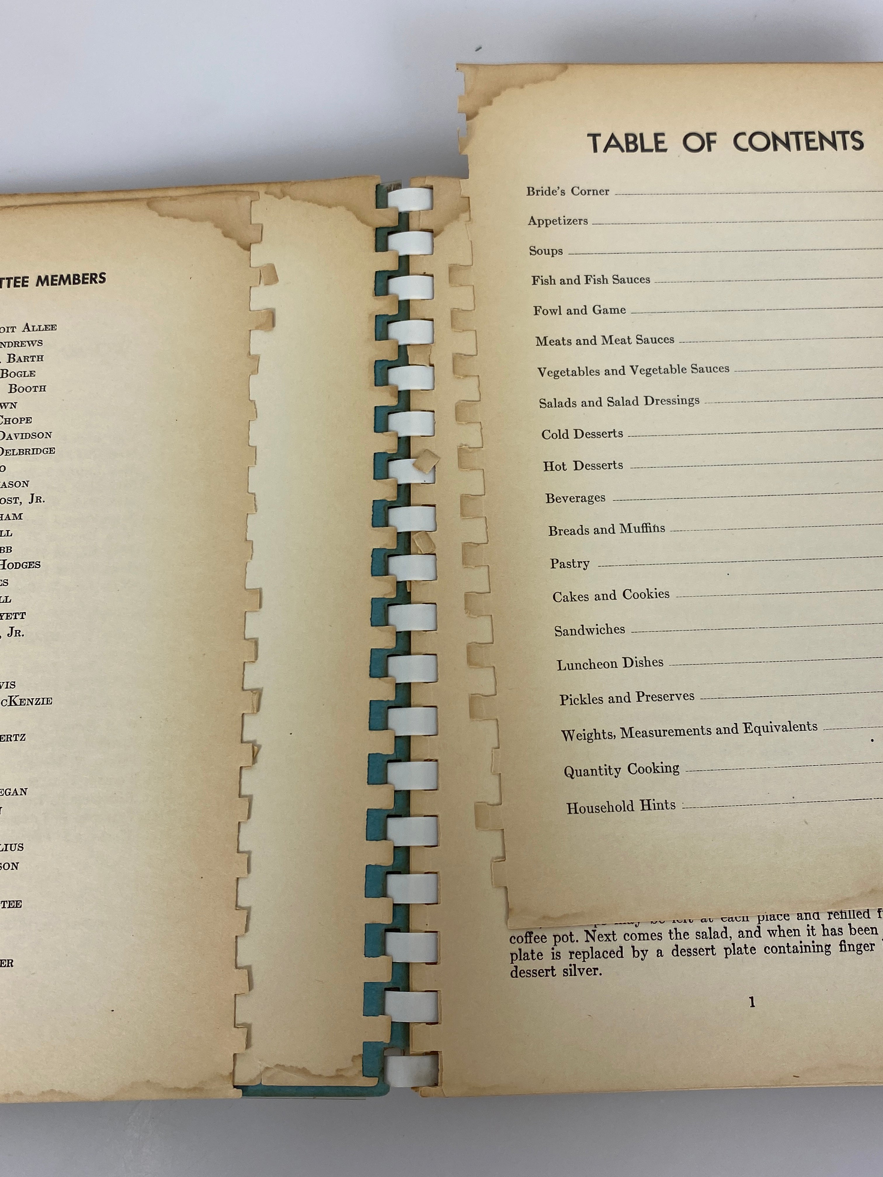 Women's City Club of Detroit Recipe Book 1947 2nd Edition Spiral Bound