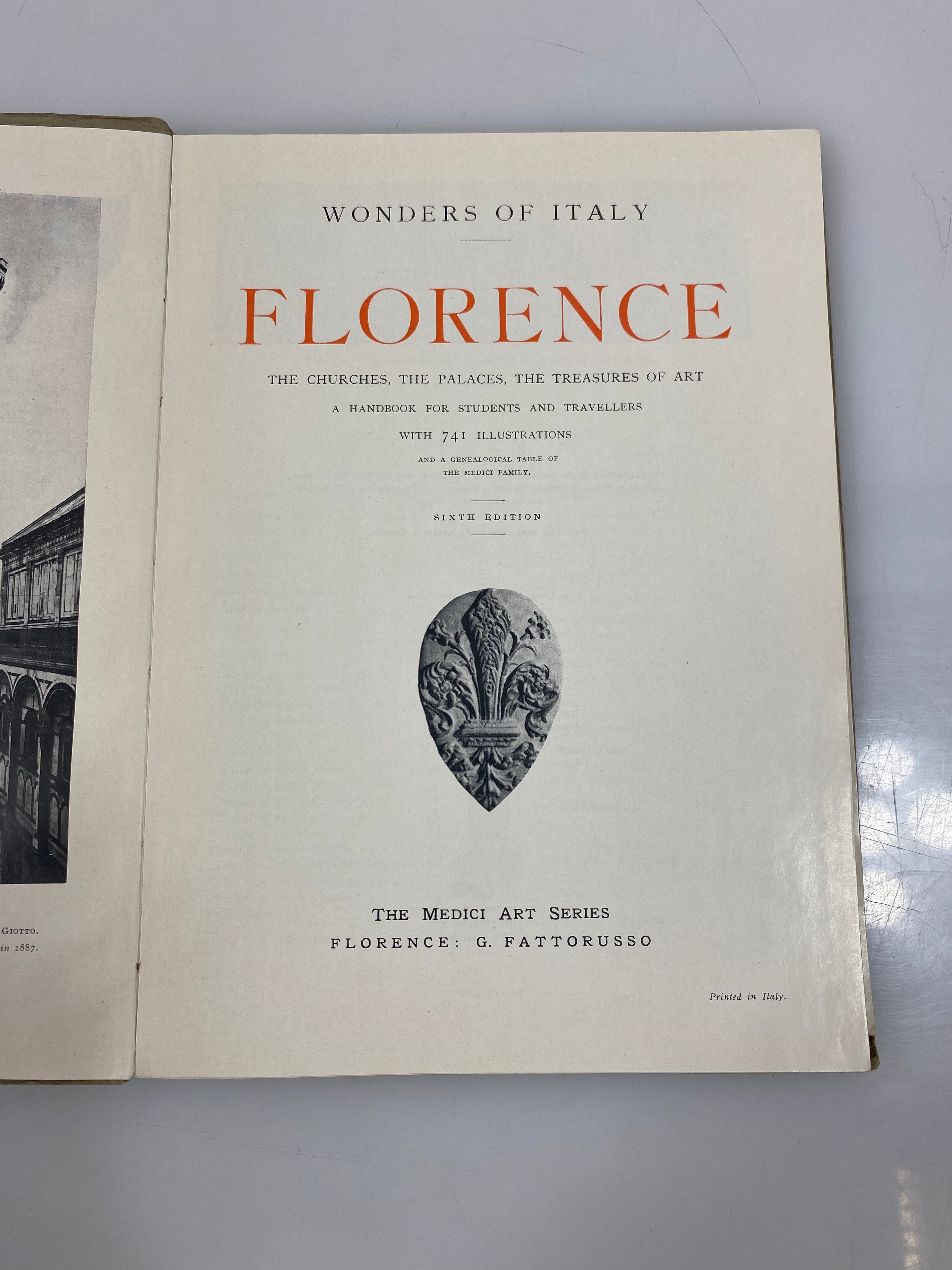 Wonders of Italy Florence 6th Edition 1930 SC