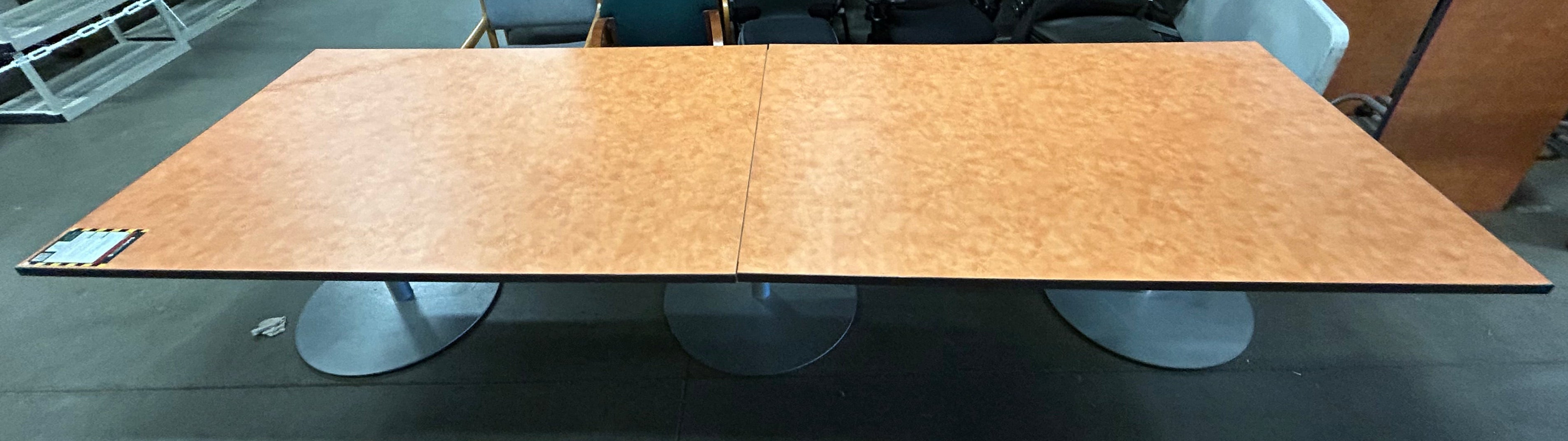 Wooden Laminate w/ Rounded Bases Conference Table
