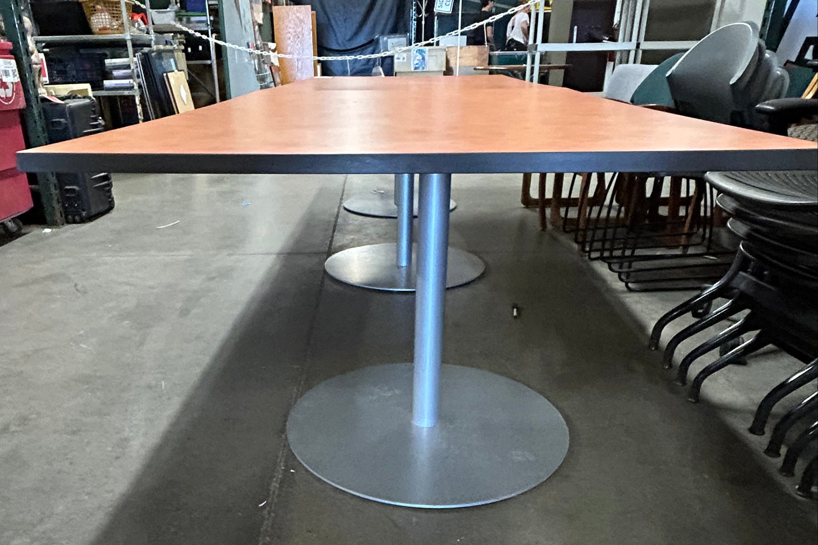 Wooden Laminate w/ Rounded Bases Conference Table