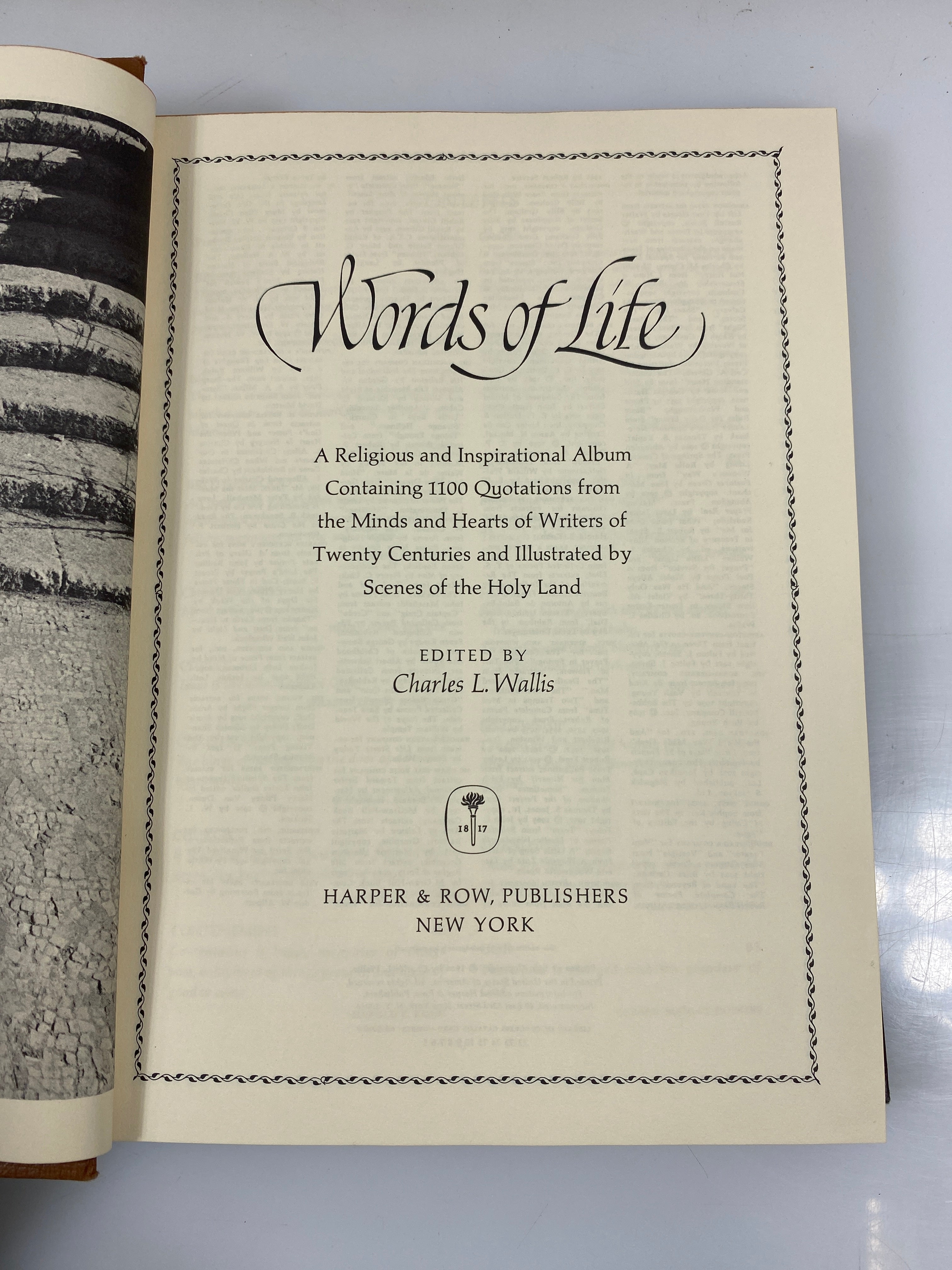 Words of Life by Wallis Harper & Row 1966 Box HC
