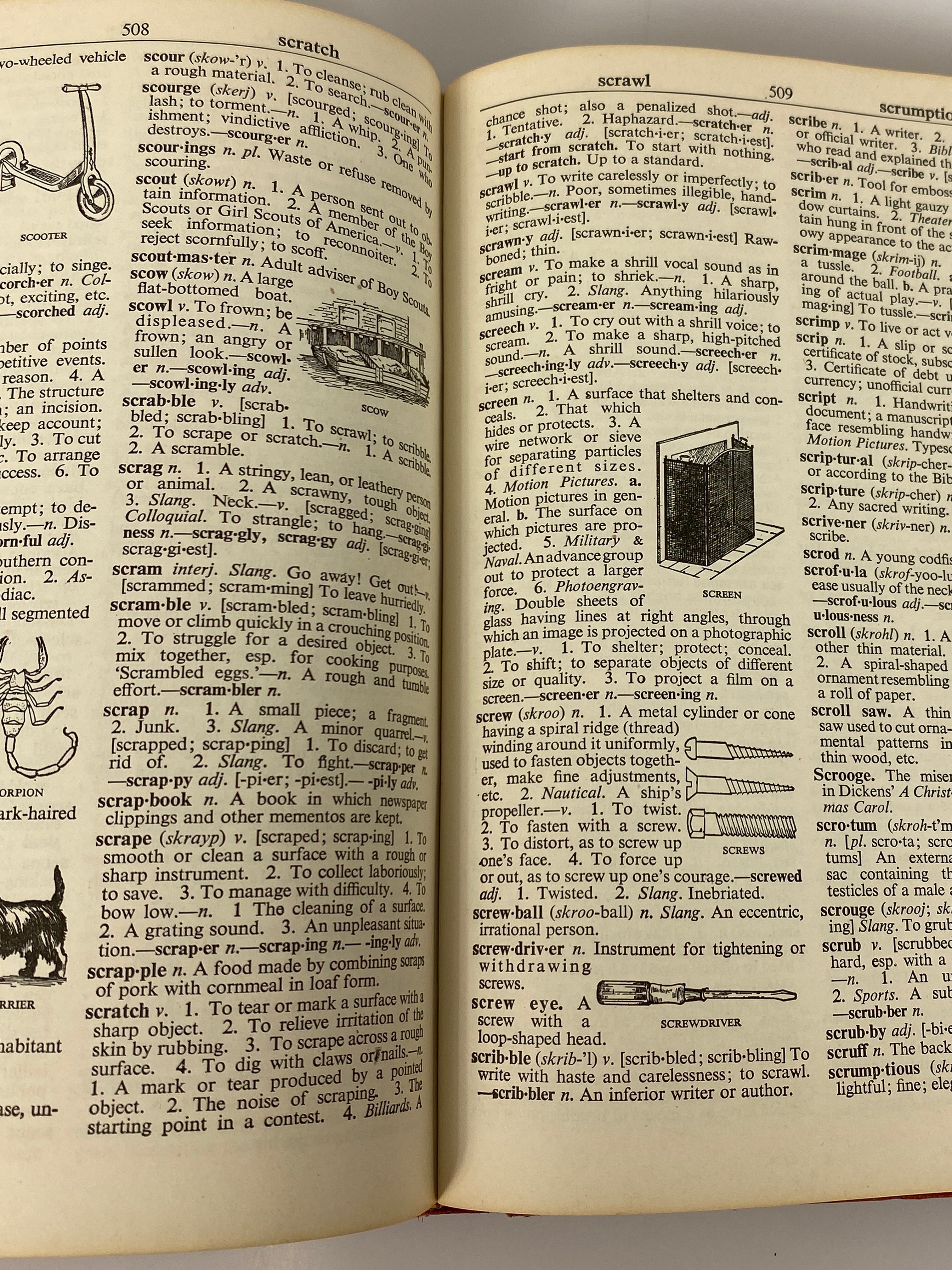 Words the New Dictionary 1947 First Edition Grosset & Dunlap HC DJ