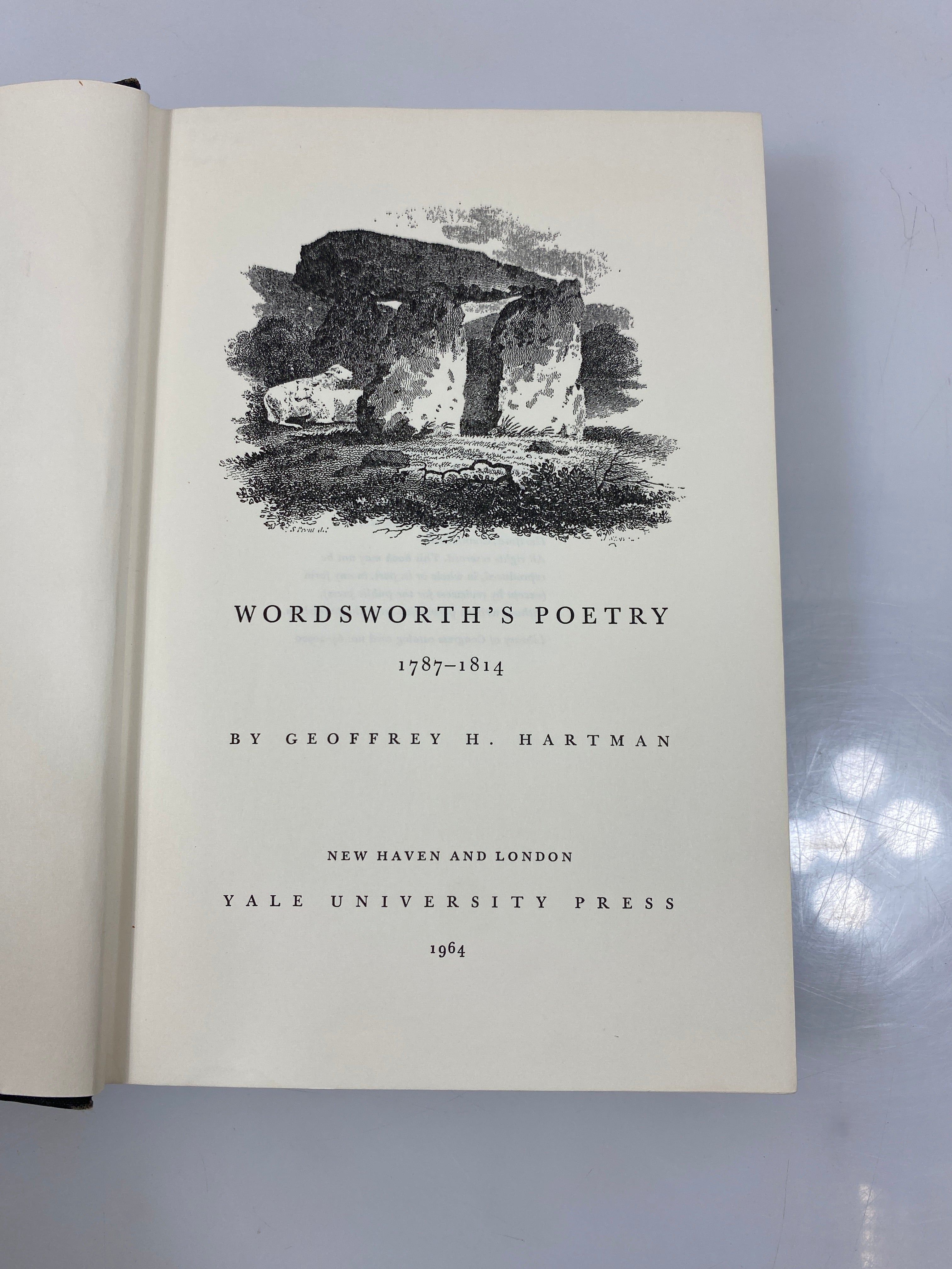 Wordsworth's Poetry 1787-1814 by Hartman Ex-library 1964 HC