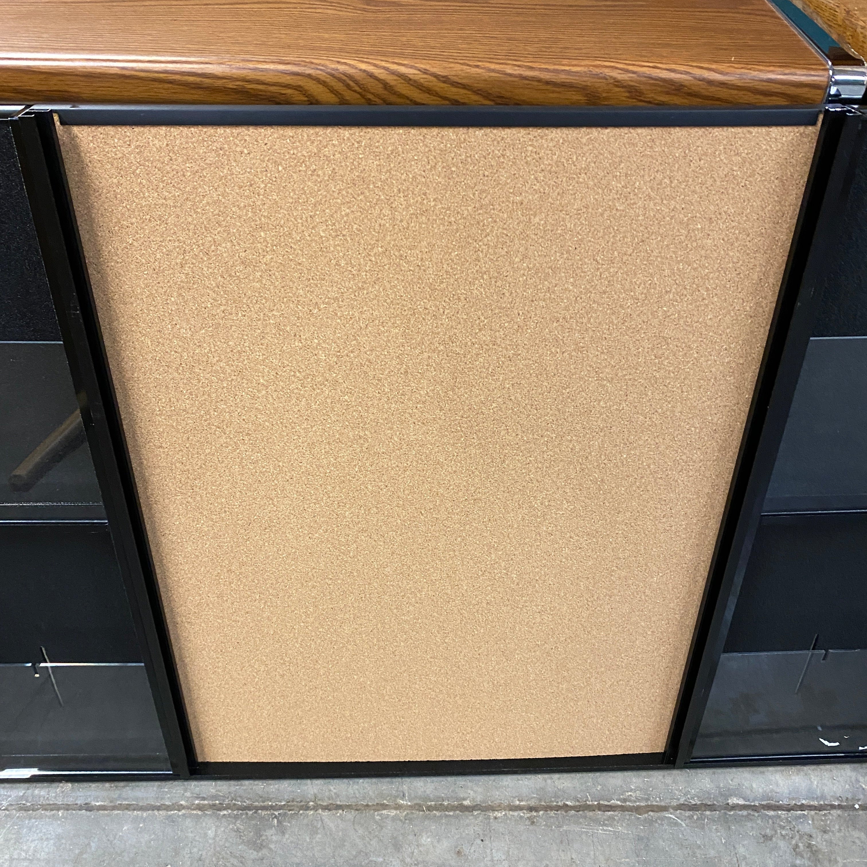 Workshop Black Bulletin Board and File Storage