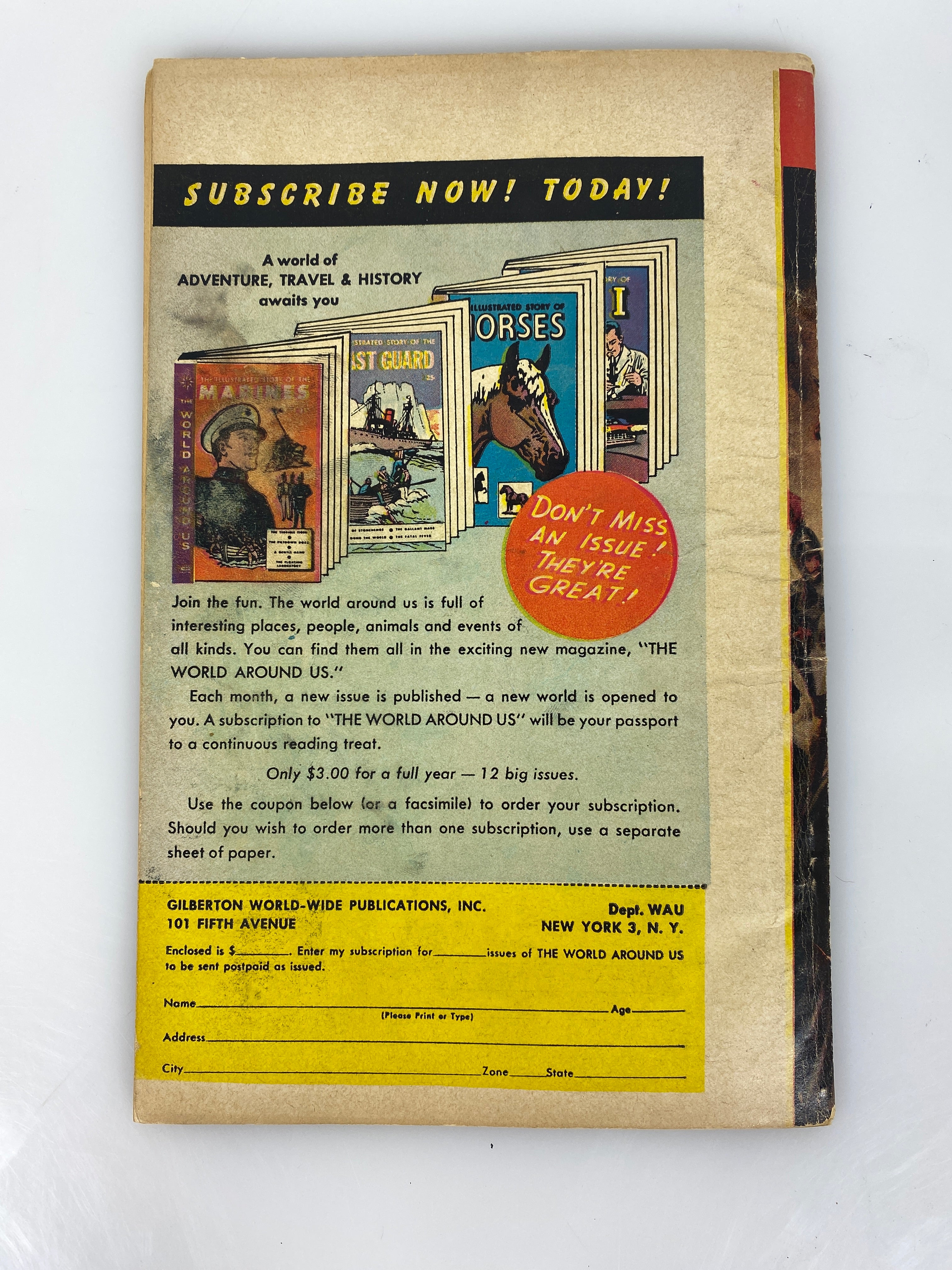 World Around Us: Famous Teens Number 33 1961 Classics Illustrated