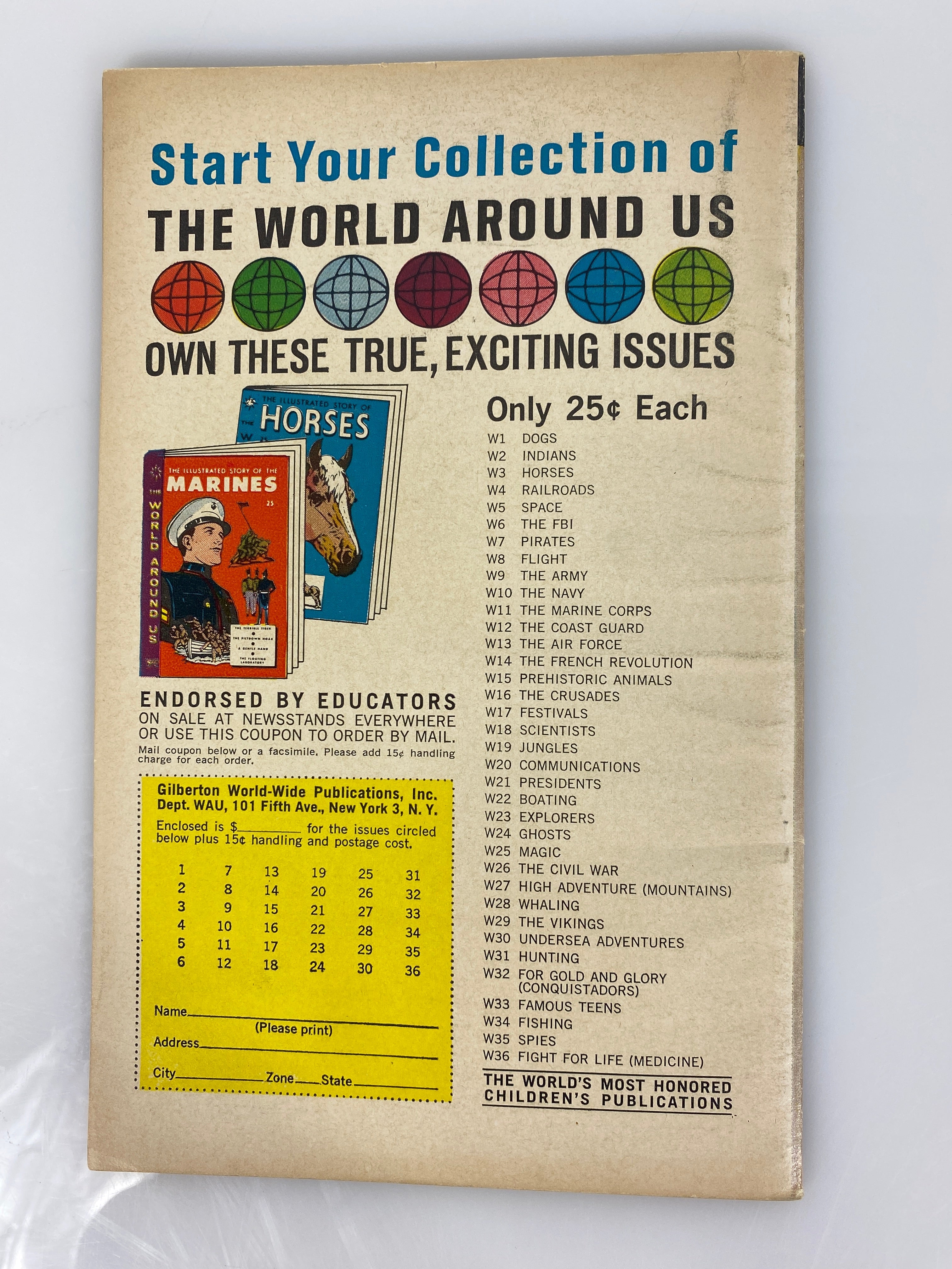 World Around Us: Spies Number 35 1961 Classics Illustrated