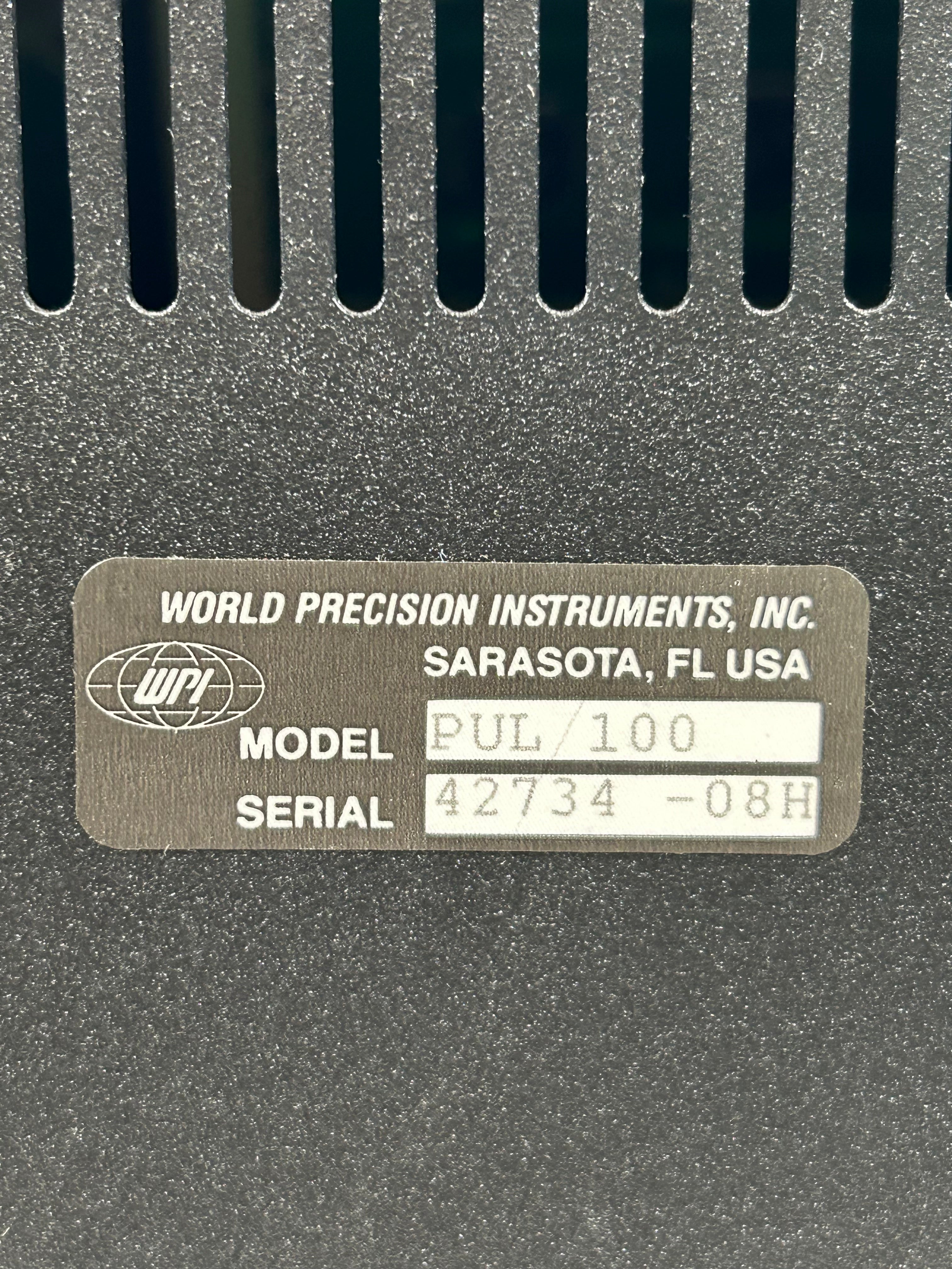 World Precision Instruments PUL-100 Microprocessor-Controlled Vertical Pipette Puller *Untested*