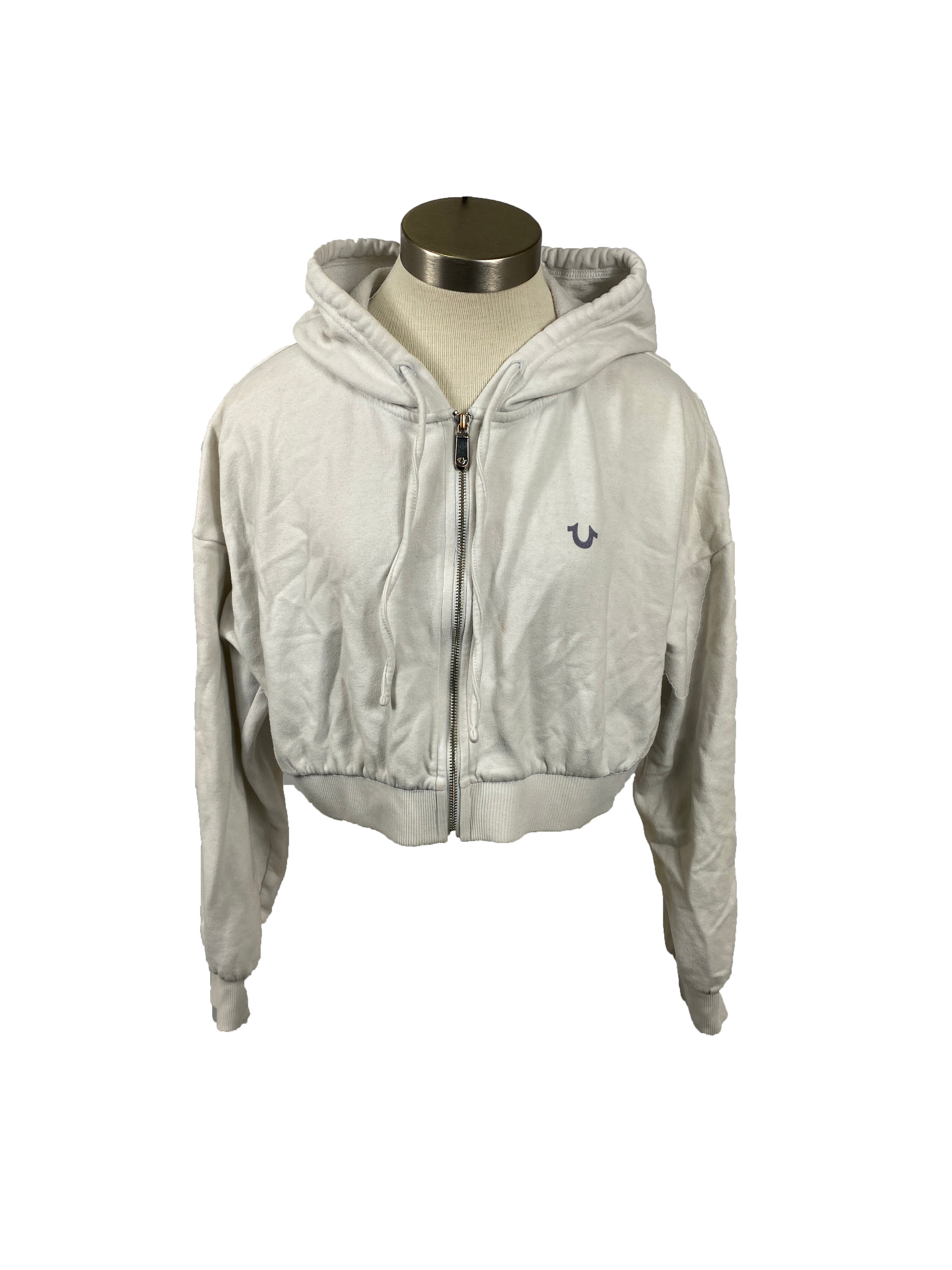 White Cropped Jacket Women's Size XL