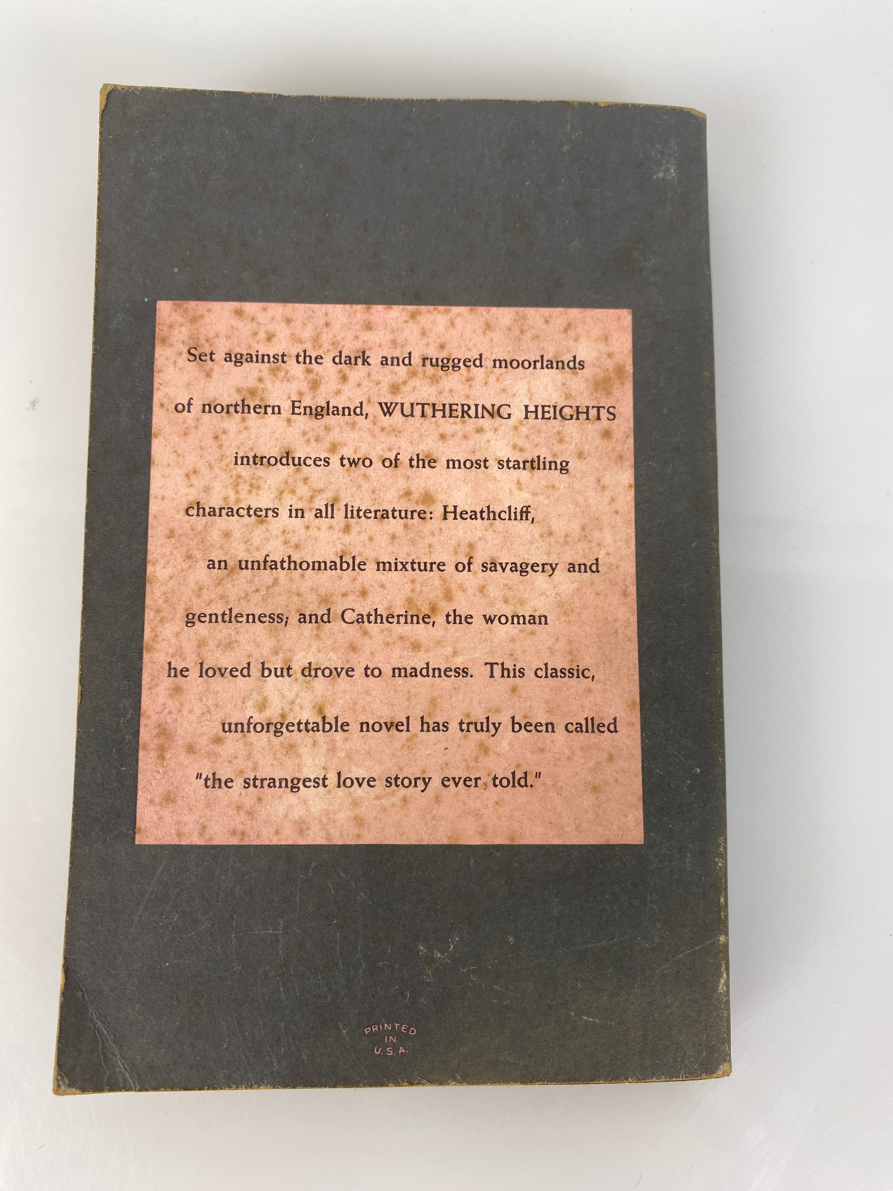 Wuthering Heights Emily Bronte Paperback 1958