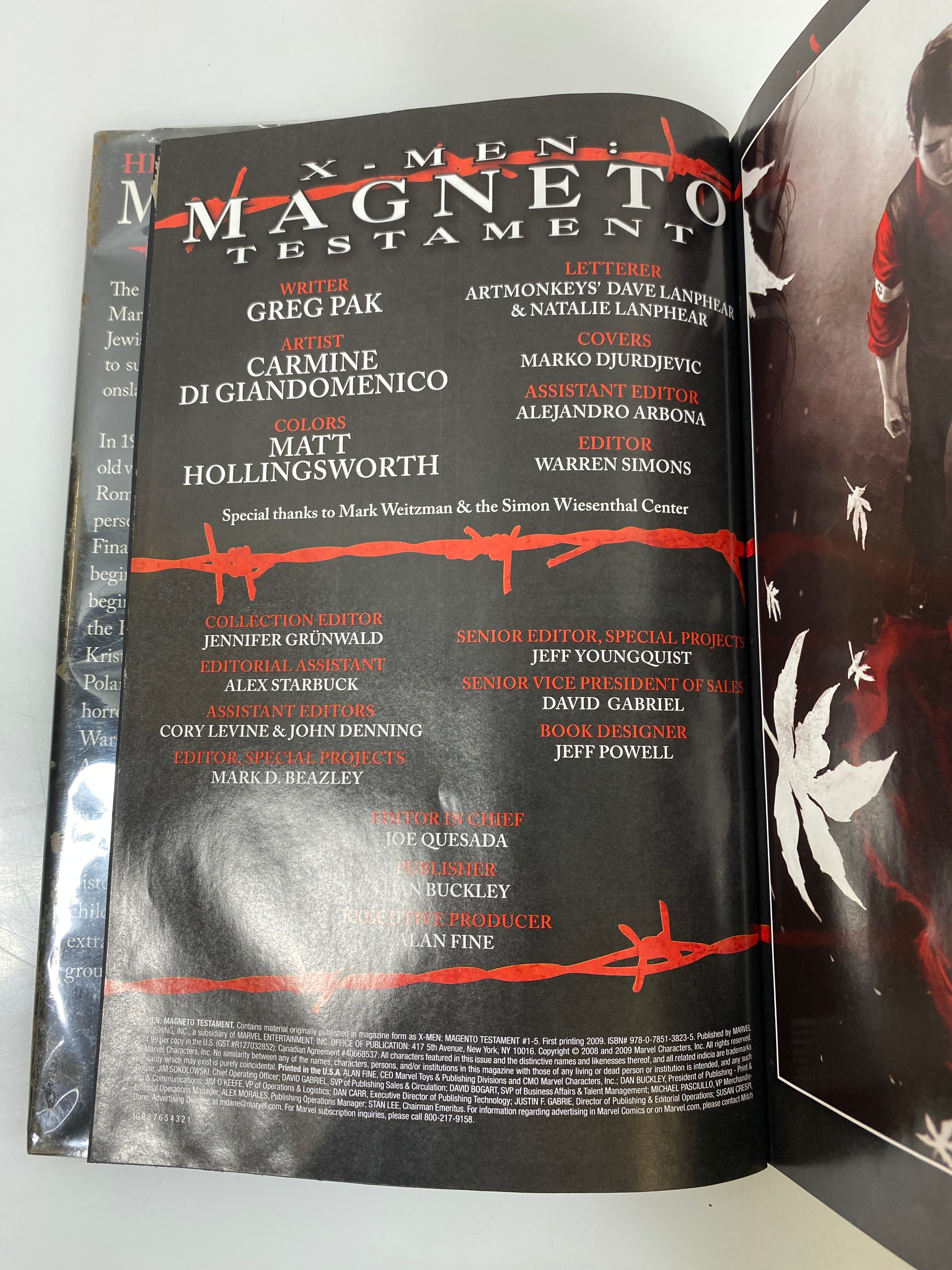 X-Men: Magneto Testament Ex-Library 2009 HCDJ