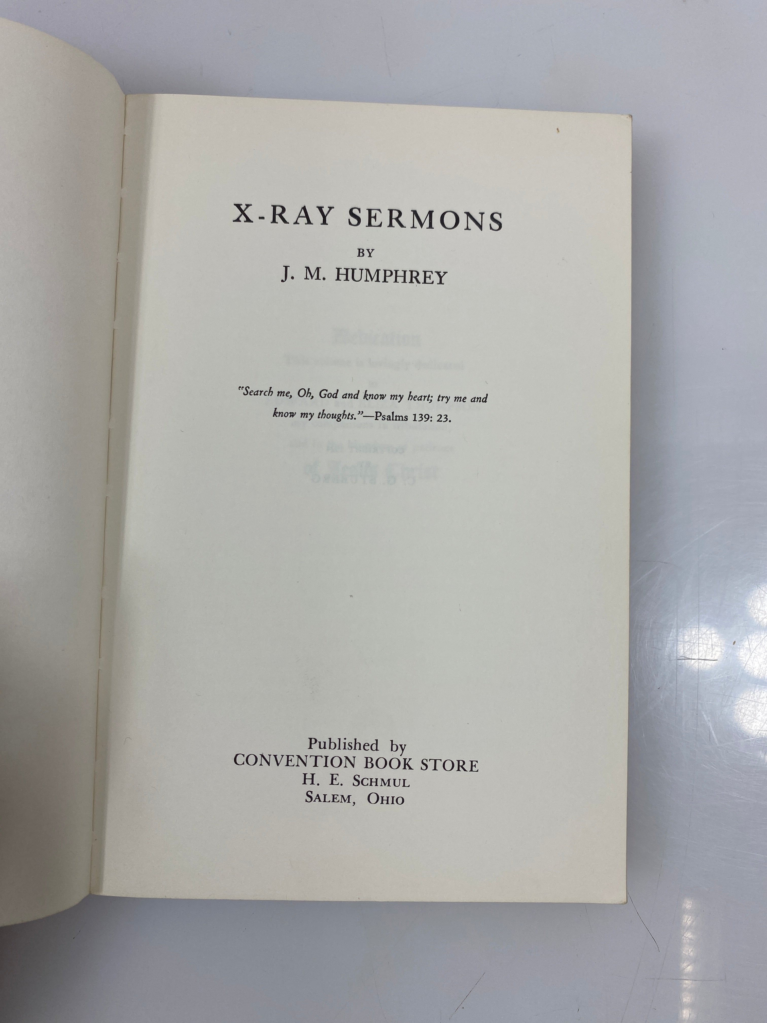 X-Ray Sermons by Humphrey 1924 SC