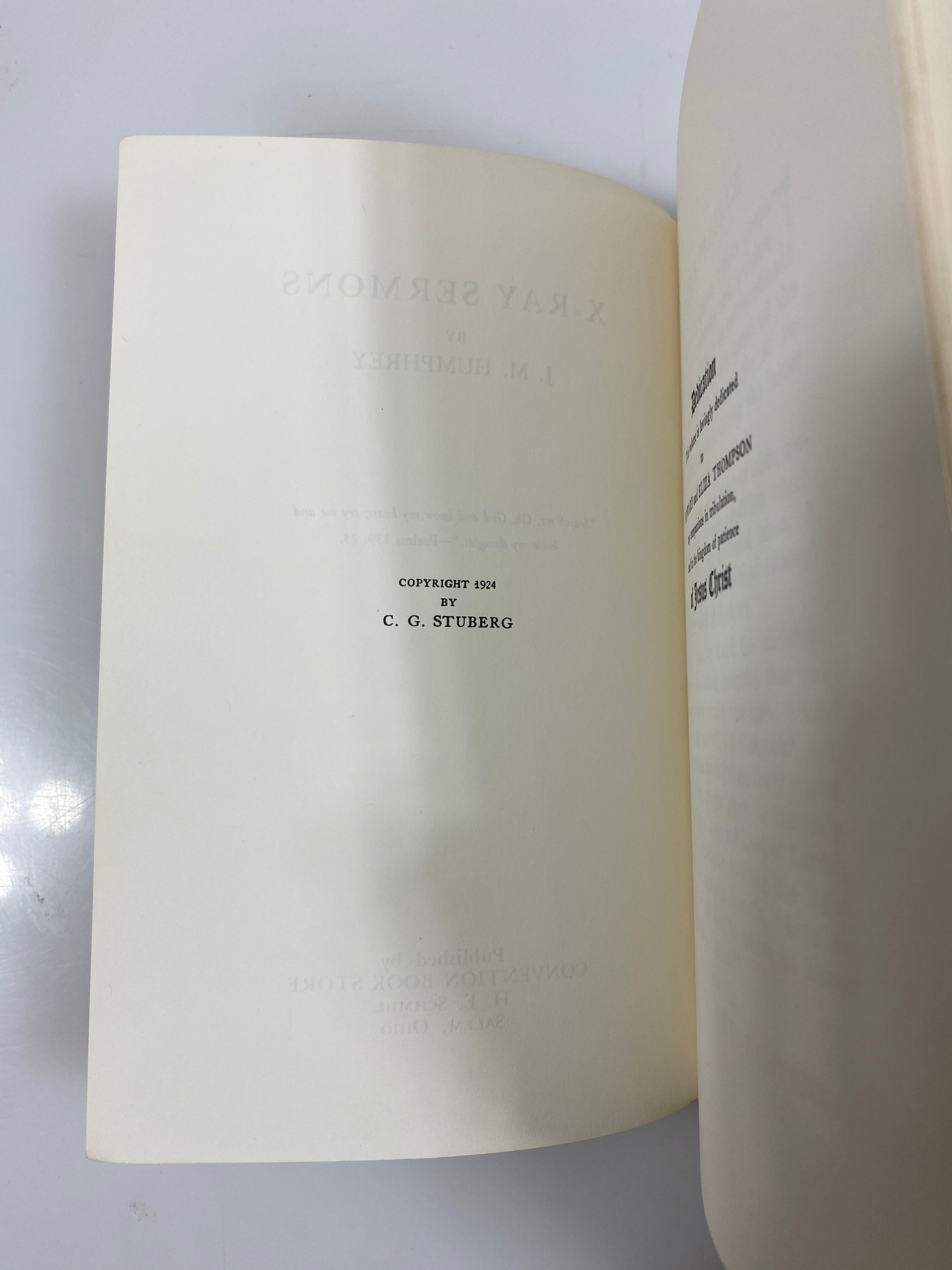 X-Ray Sermons by Humphrey 1924 SC